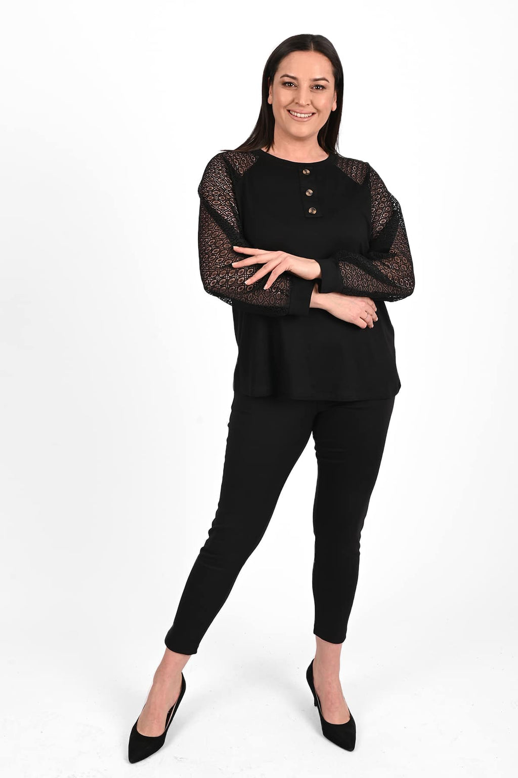 Bluza dama marimi mari nasturi 1442-23 BIGsize