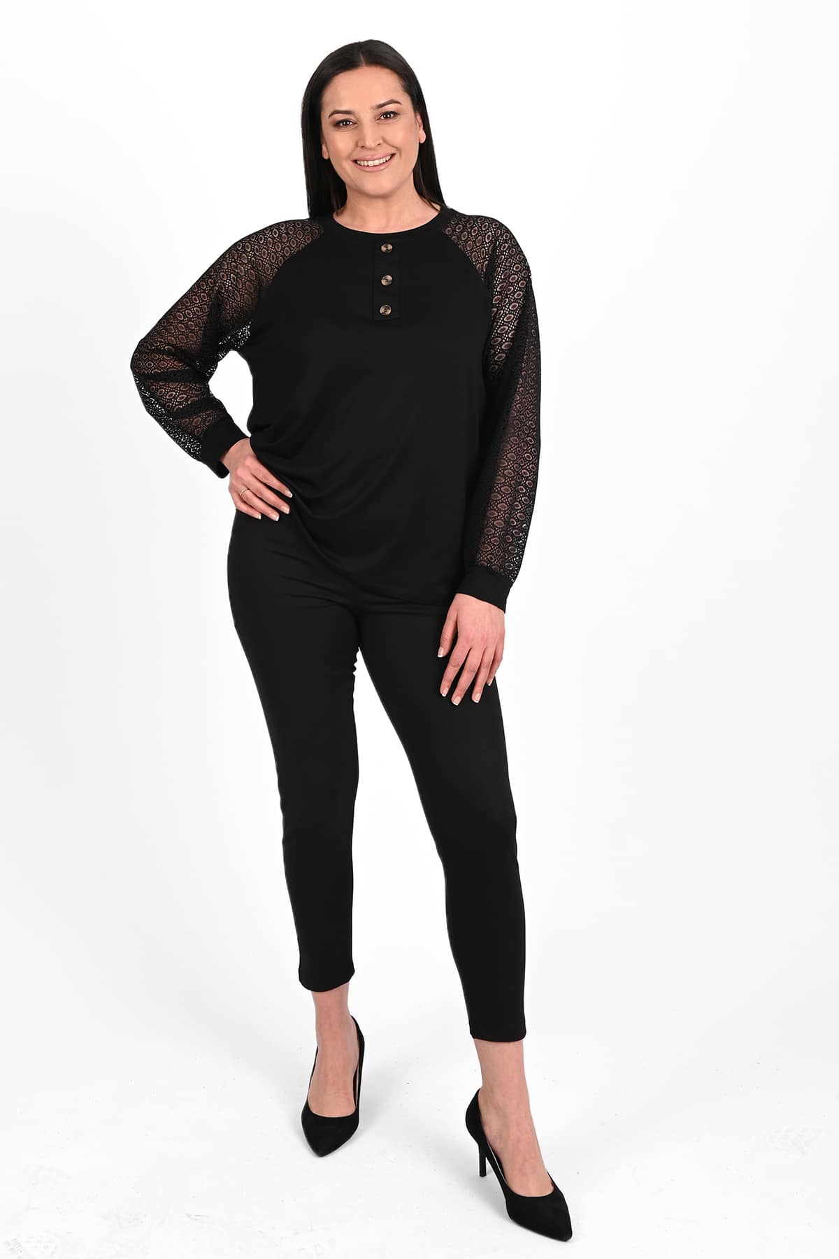 Bluza dama marimi mari nasturi 1442-23 BIGsize