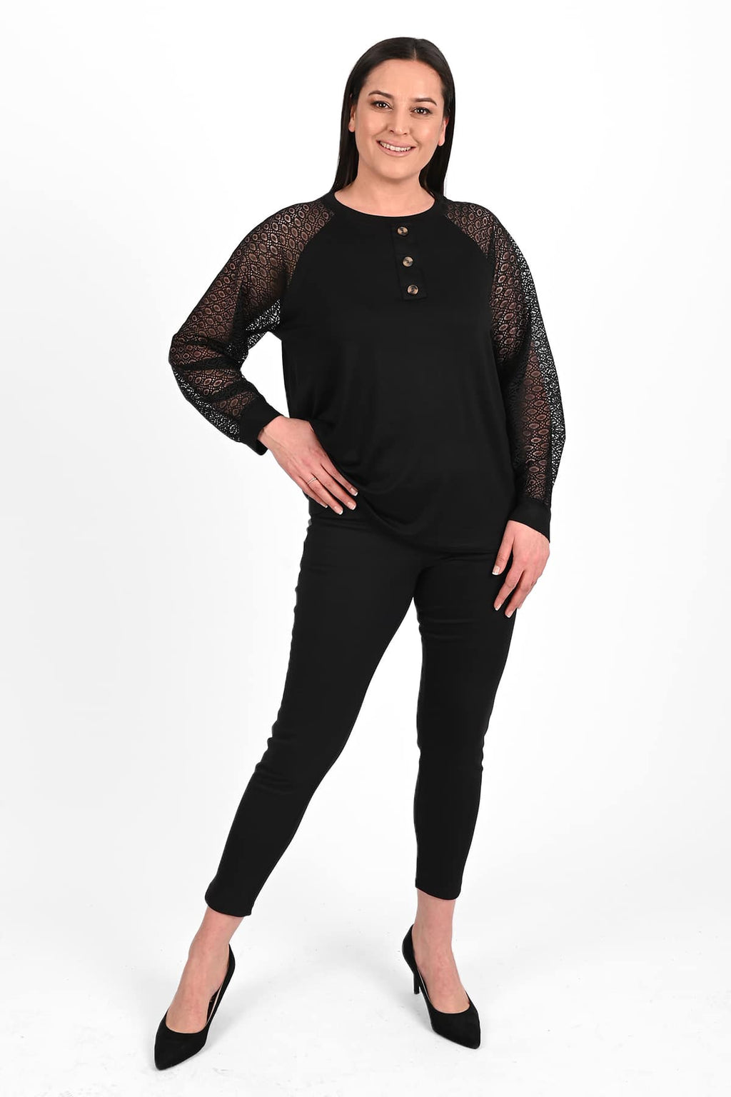 Bluza dama marimi mari nasturi 1442-23 BIGsize