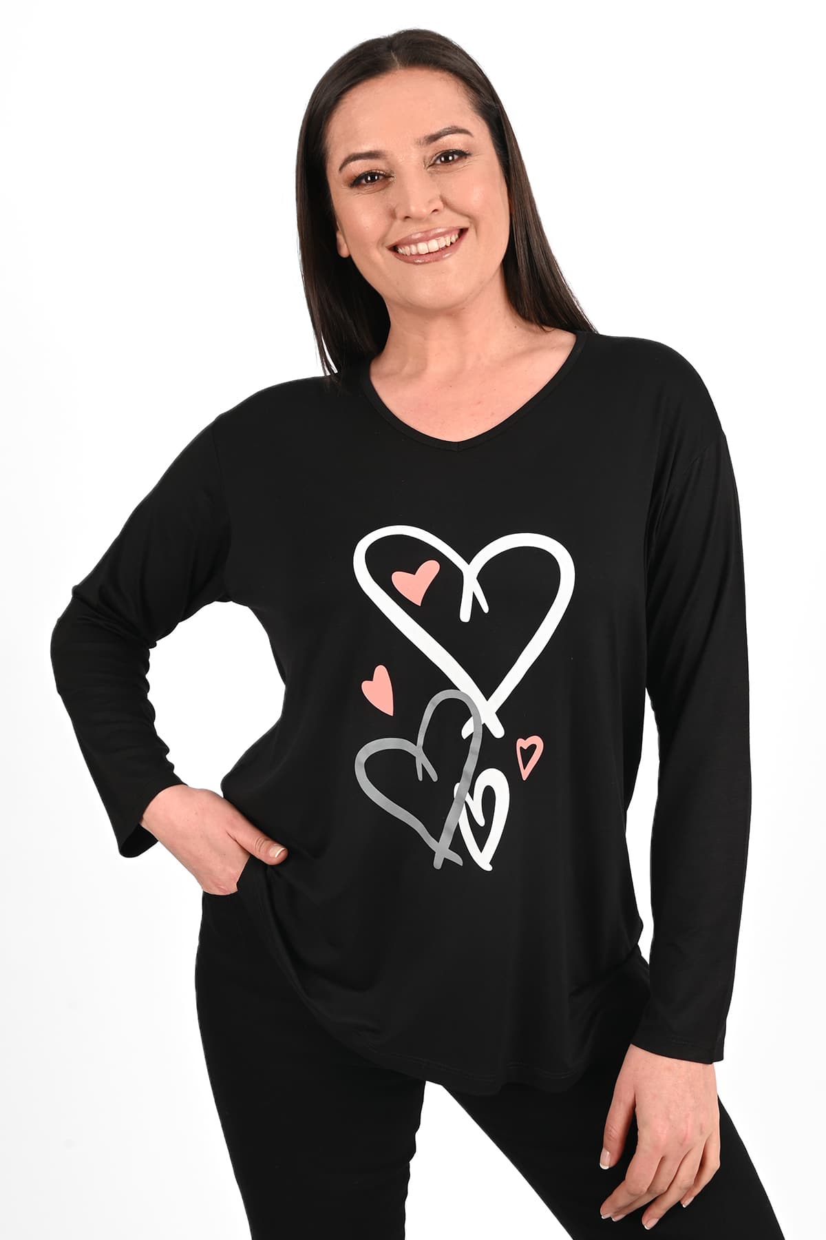 Bluza dama marimi inimioare 1433-23 BIGsize
