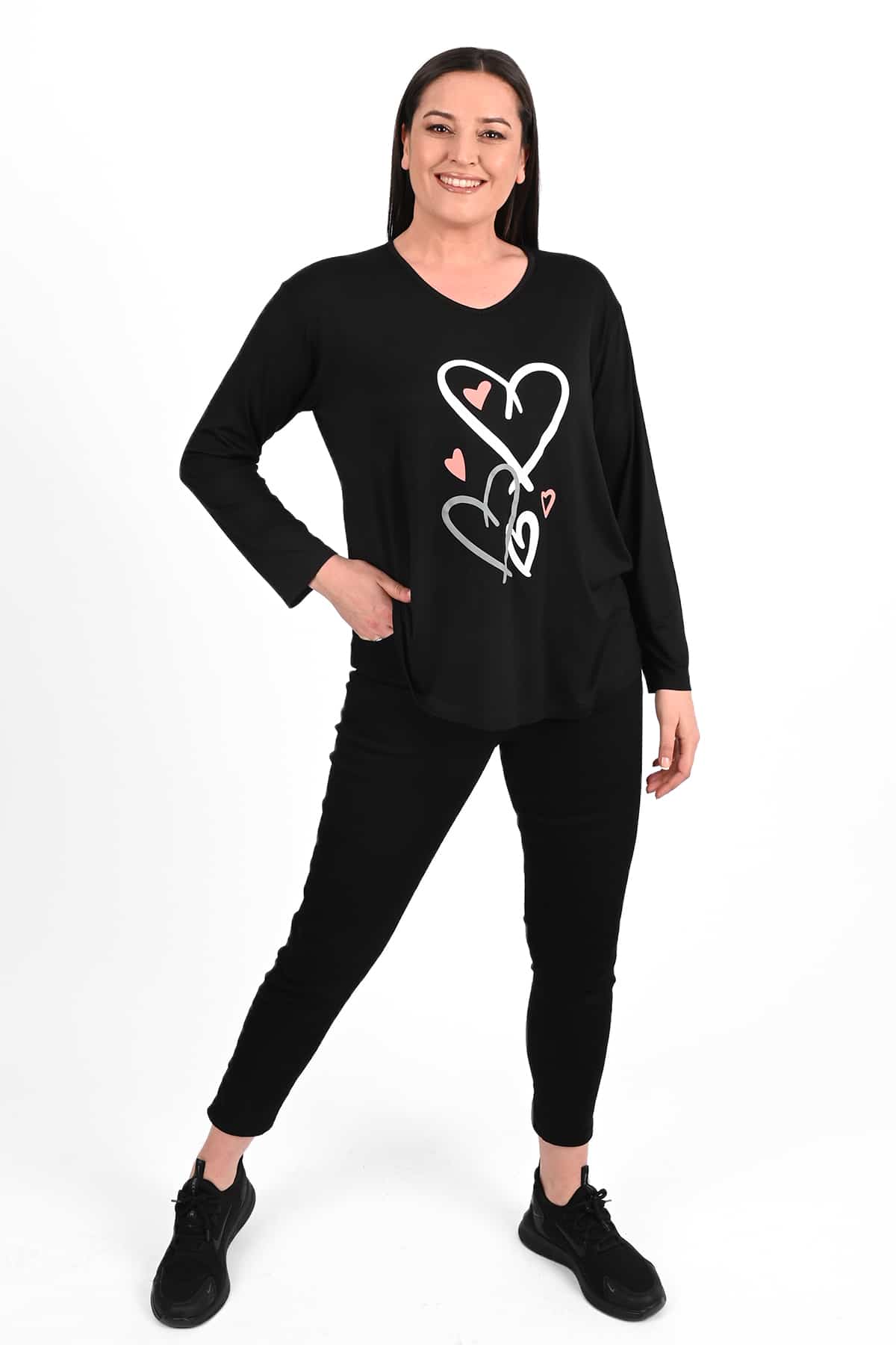 Bluza dama marimi inimioare 1433-23 BIGsize