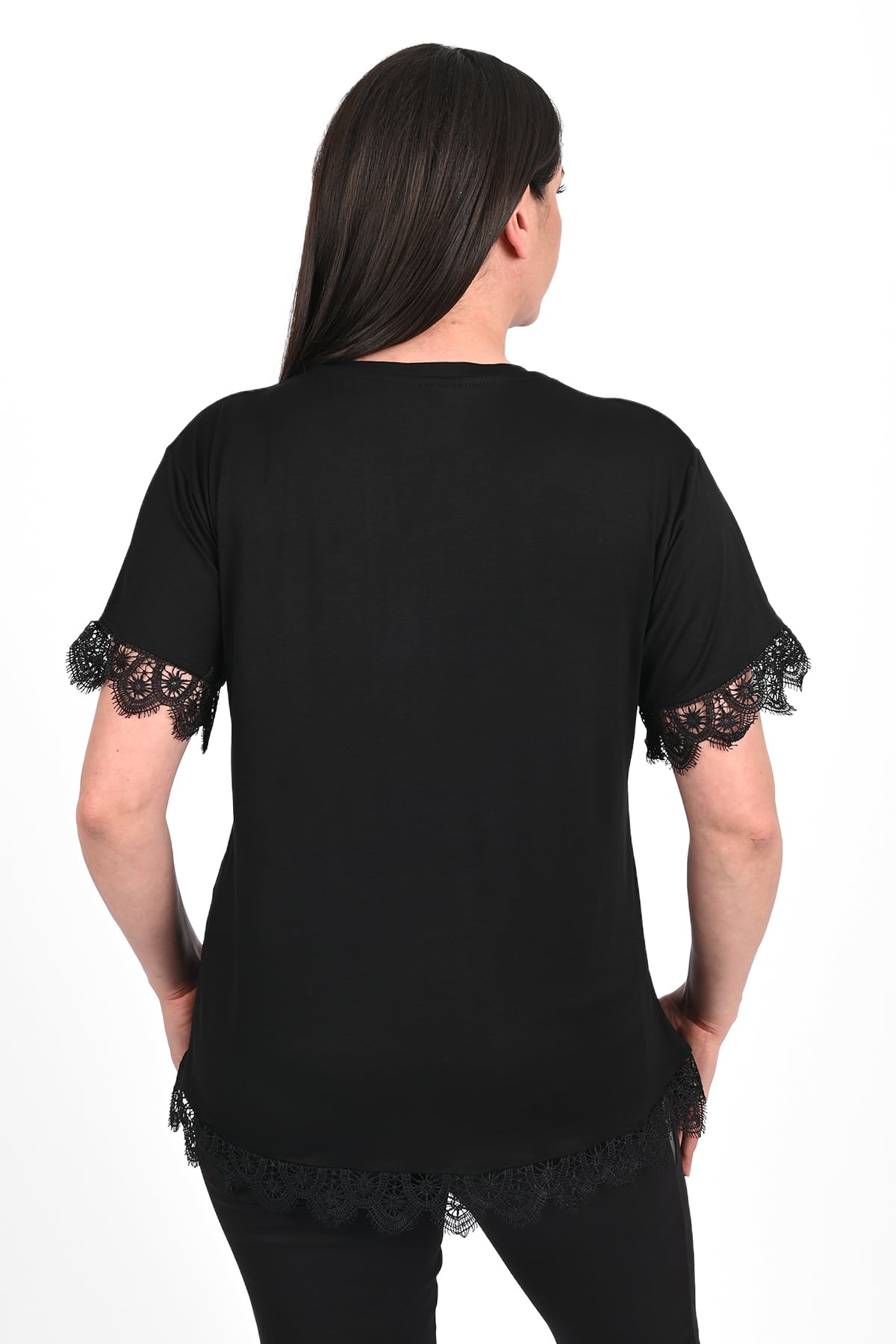 Tricou dama marimi mari cu dantela 1448-23 BIGsize
