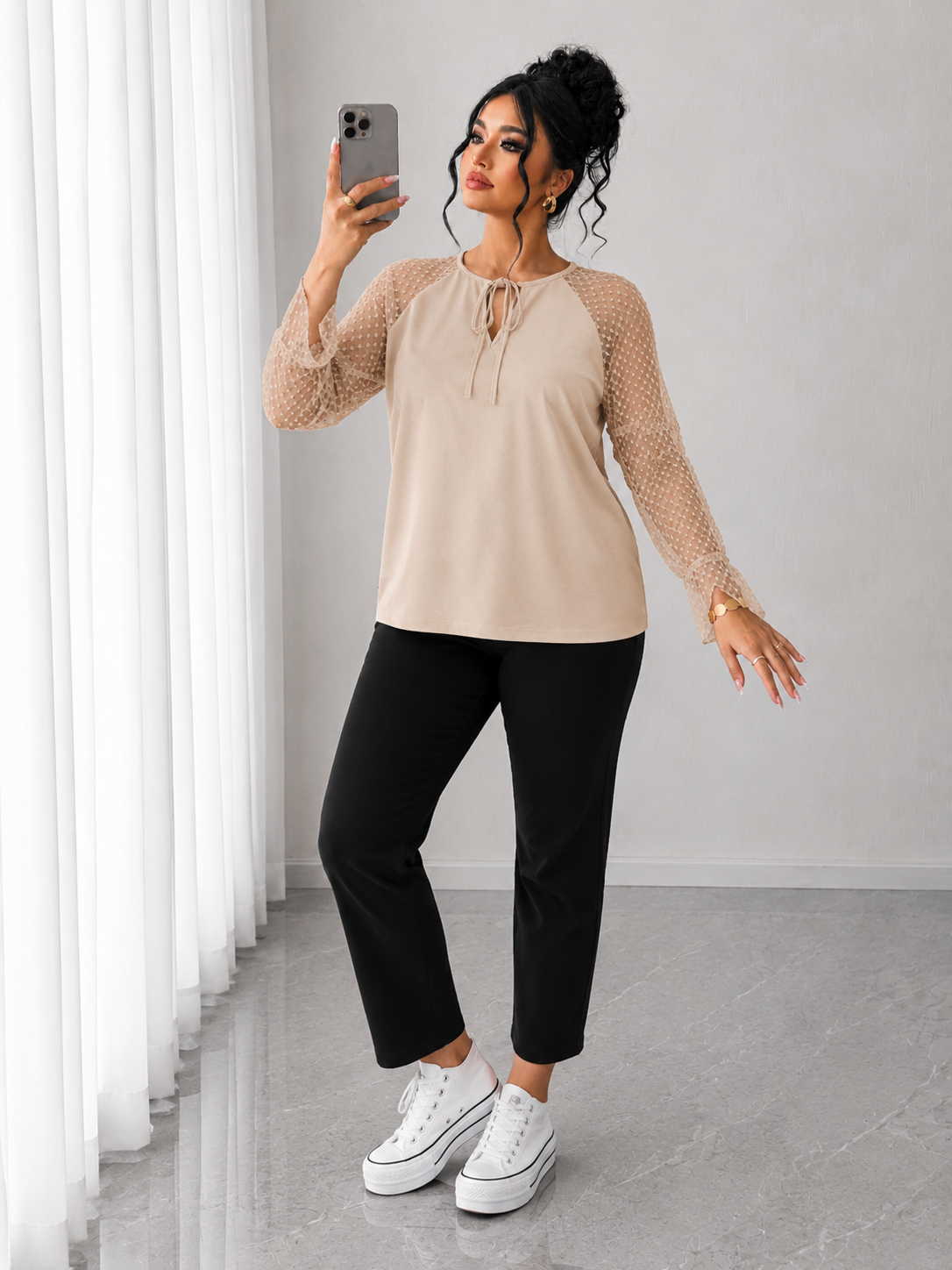 Bluza dama marimi mari buline 1451-23 BIGsize