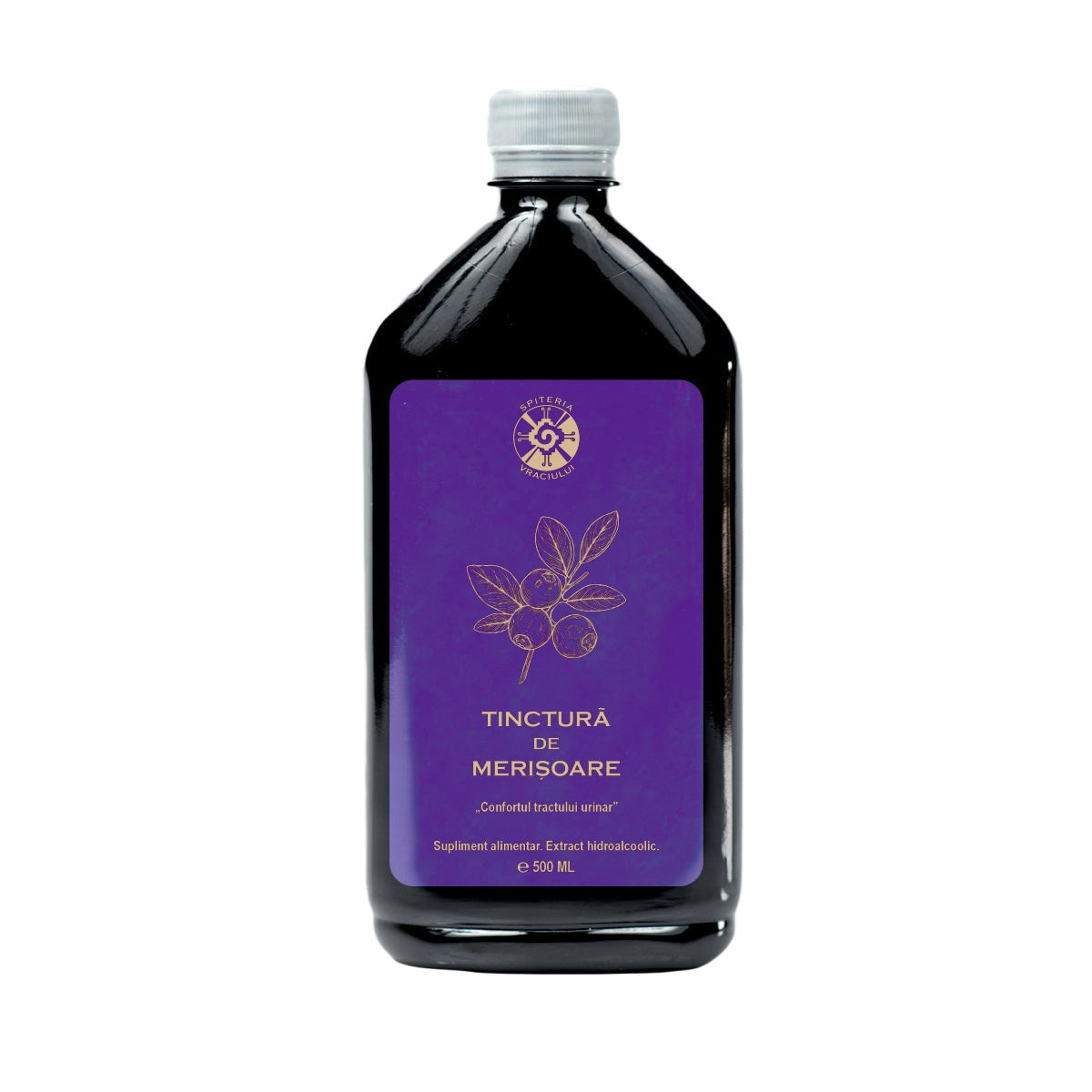 Leac Bătrânesc pentru Tract Urinar – Tinctură de Merișoare | 500ml Spiteria Vraciului