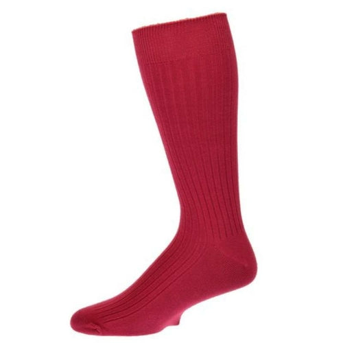 Men's Fine Ribbed Colorful Combed Cotton Crew Socks - Great for - Cart2u.ro