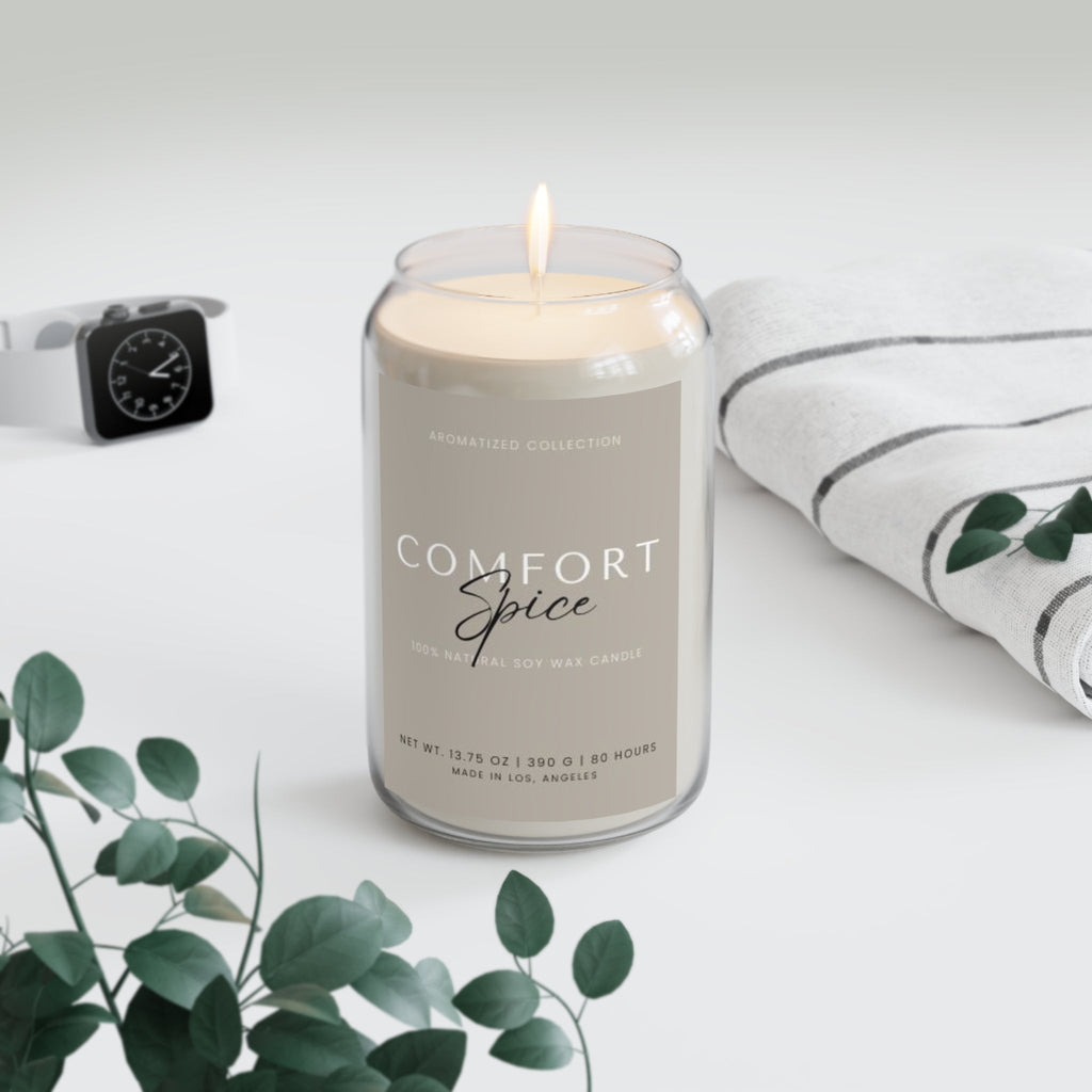 Comfort Spice Scented Soy Candle, Cozy Home Decor, Relaxing Gift,