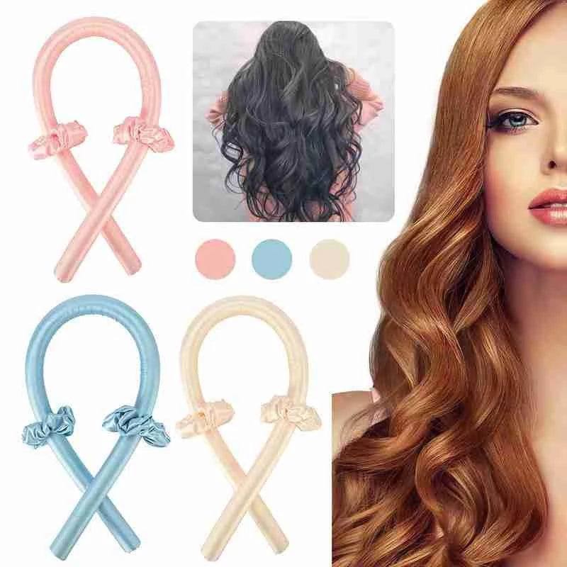 Heatless Curling Rod Curls Silk Ribbon Curlers - Cart2u.ro