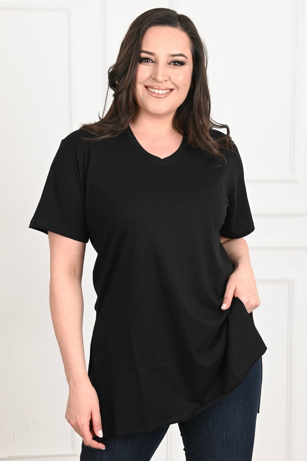 Tricou dama marimi mari in V 1698 BIGsize