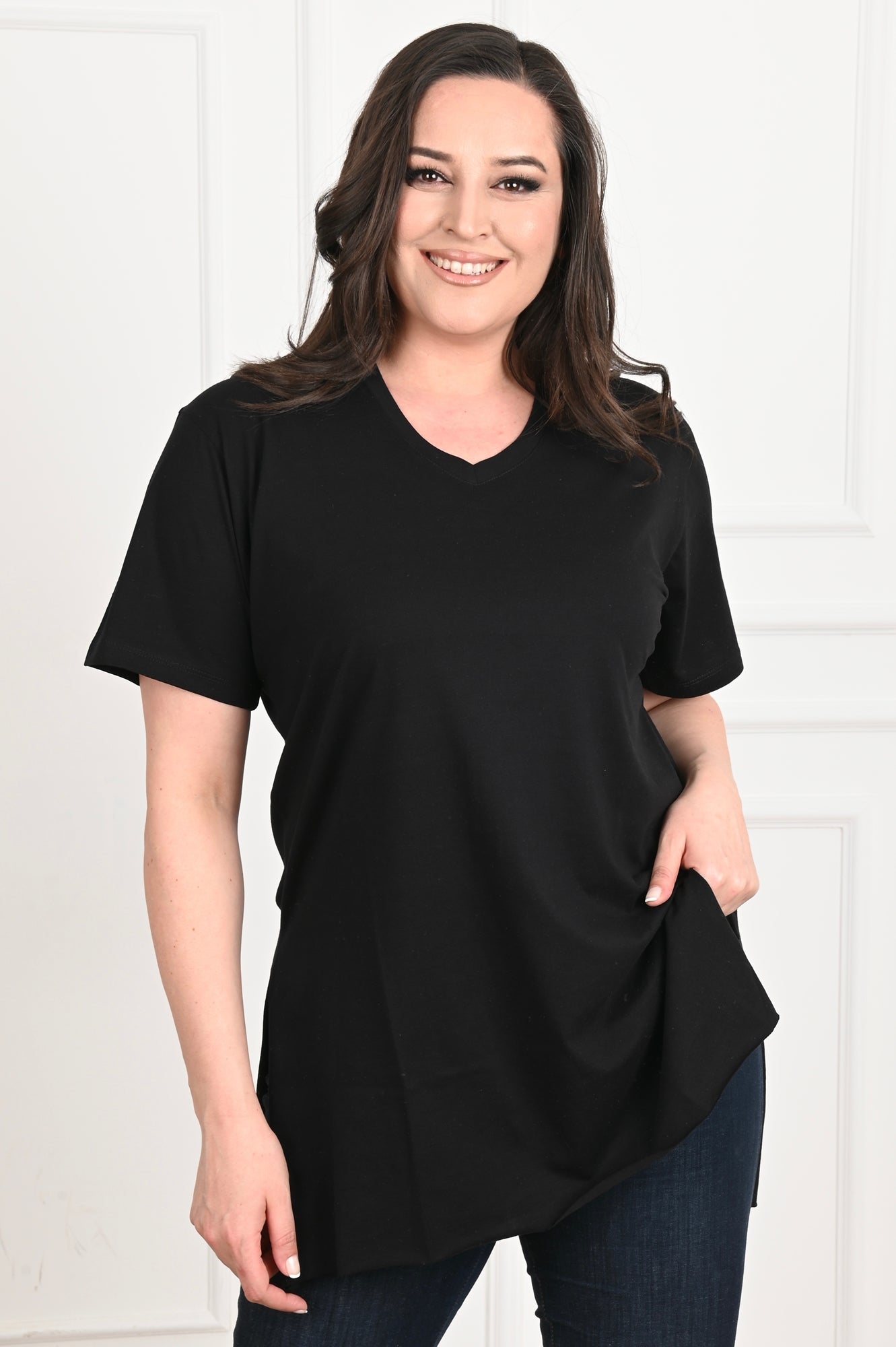 Tricou dama marimi mari in V 1698 BIGsize
