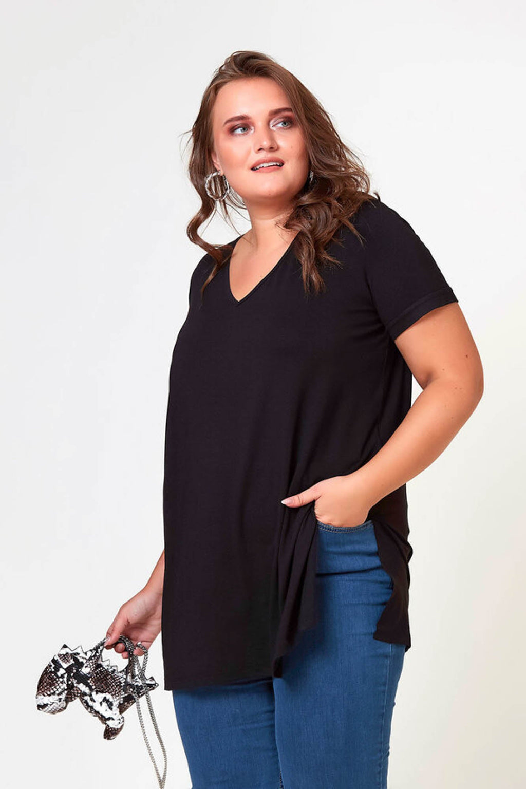 Tricou dama marimi mari in V 1698 BIGsize