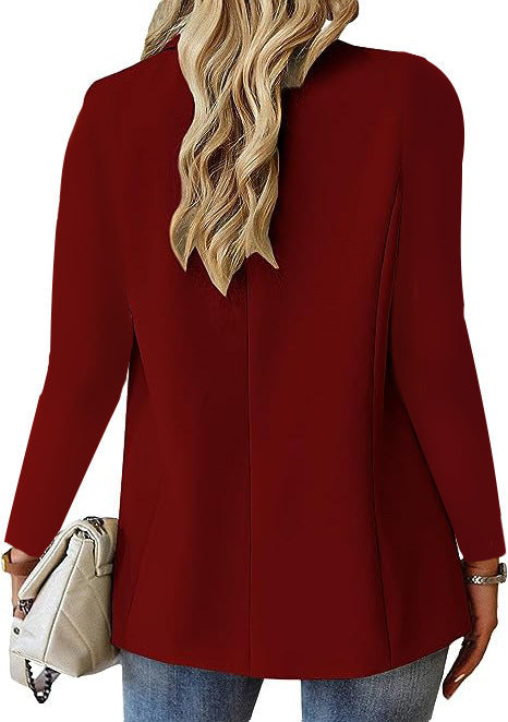 Ins Lapel Button Jacket Fashion Commuter Casual Suit Jacket Women's - Cart2u.ro
