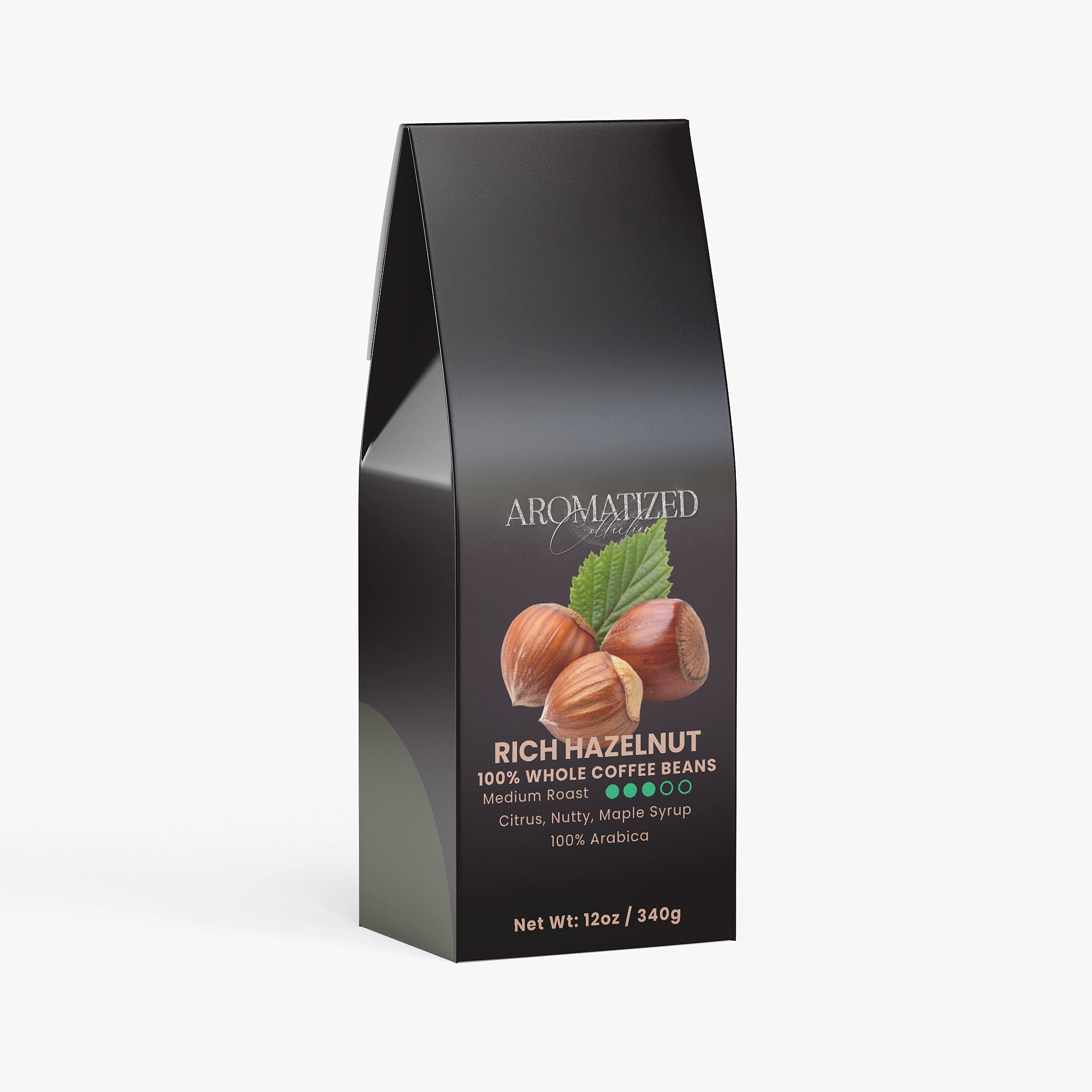 Rich Hazelnut Coffee (Medium Roast) Citrus, Nutty, Maple Syrup Flavor