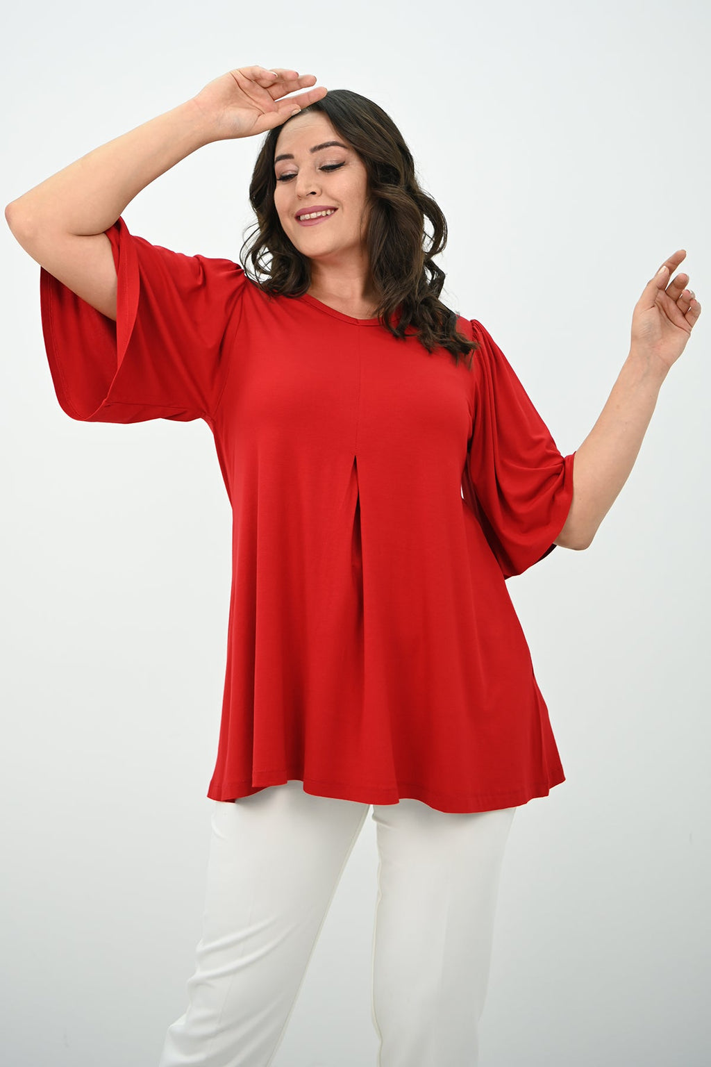 Bluza dama marimi mari pliu 1847-25 BIGsize