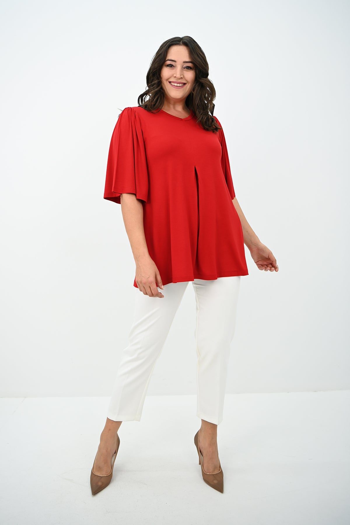 Bluza dama marimi mari pliu 1847-25 BIGsize