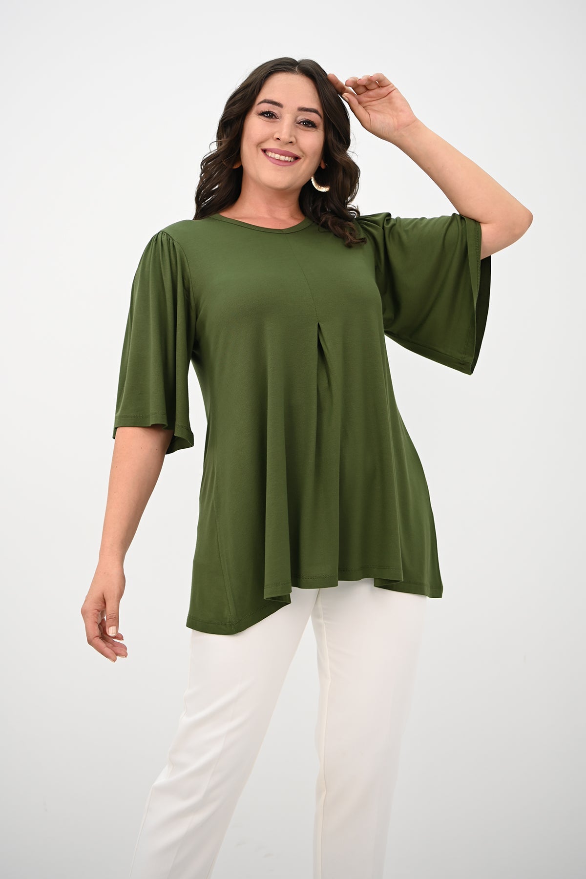 Bluza dama marimi mari pliu 1847-25 BIGsize