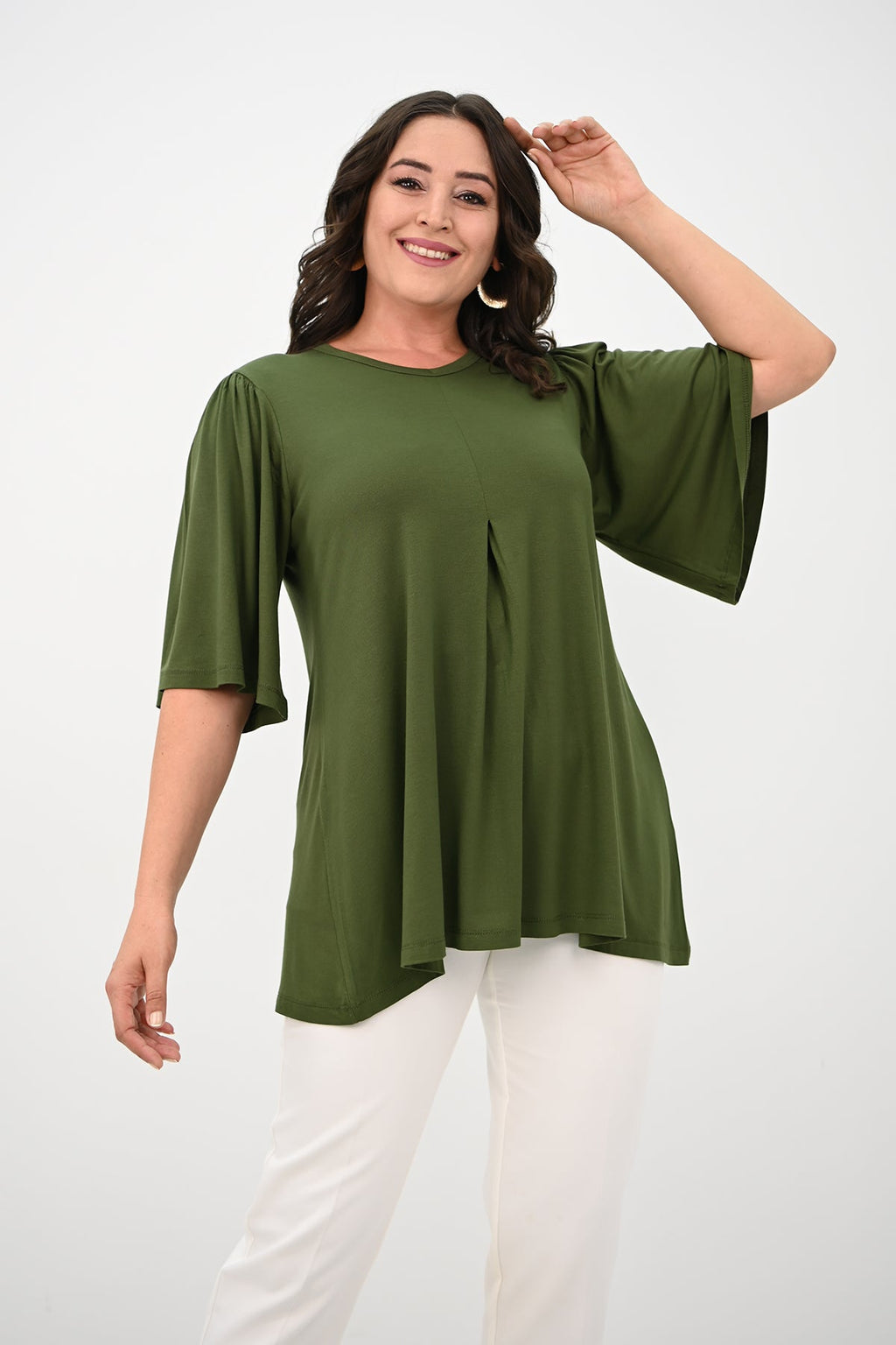 Bluza dama marimi mari pliu 1847-25 BIGsize