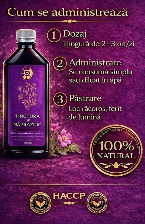 Tinctură de Năpraznic – Sănătate Feminină și Susținere Naturală | 500ml Spiteria Vraciului