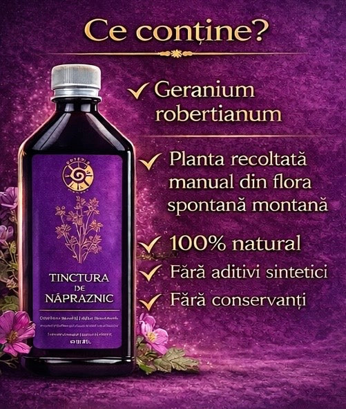 Tinctură de Năpraznic – Sănătate Feminină și Susținere Naturală | 500ml Spiteria Vraciului