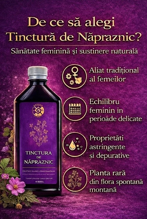 Tinctură de Năpraznic – Sănătate Feminină și Susținere Naturală | 500ml Spiteria Vraciului