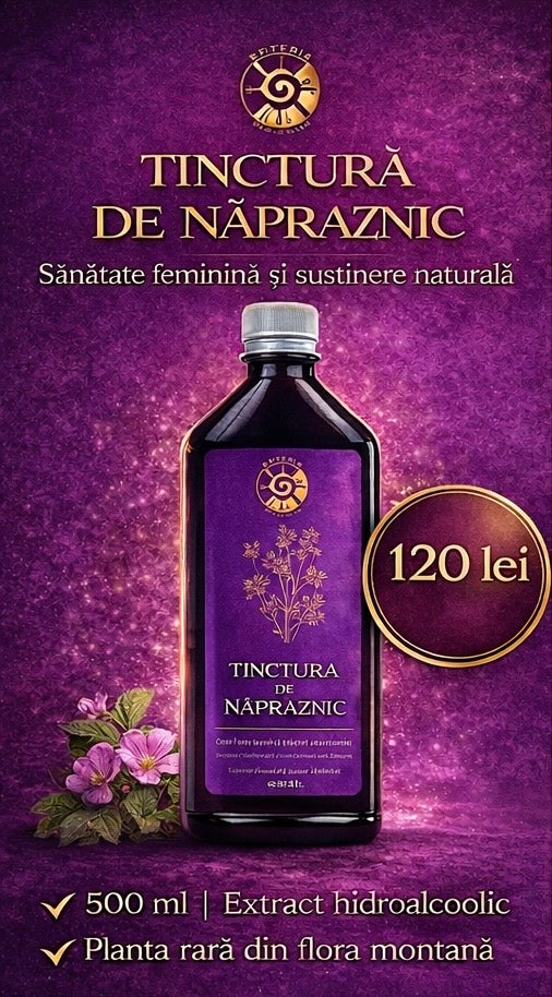 Tinctură de Năpraznic – Sănătate Feminină și Susținere Naturală | 500ml Spiteria Vraciului