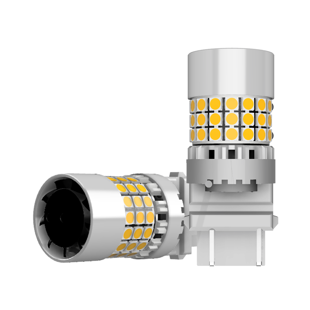 Set 2 x bec LED T25 3156 P27/7W 5000 lm - fara eroare LEDUL.ro