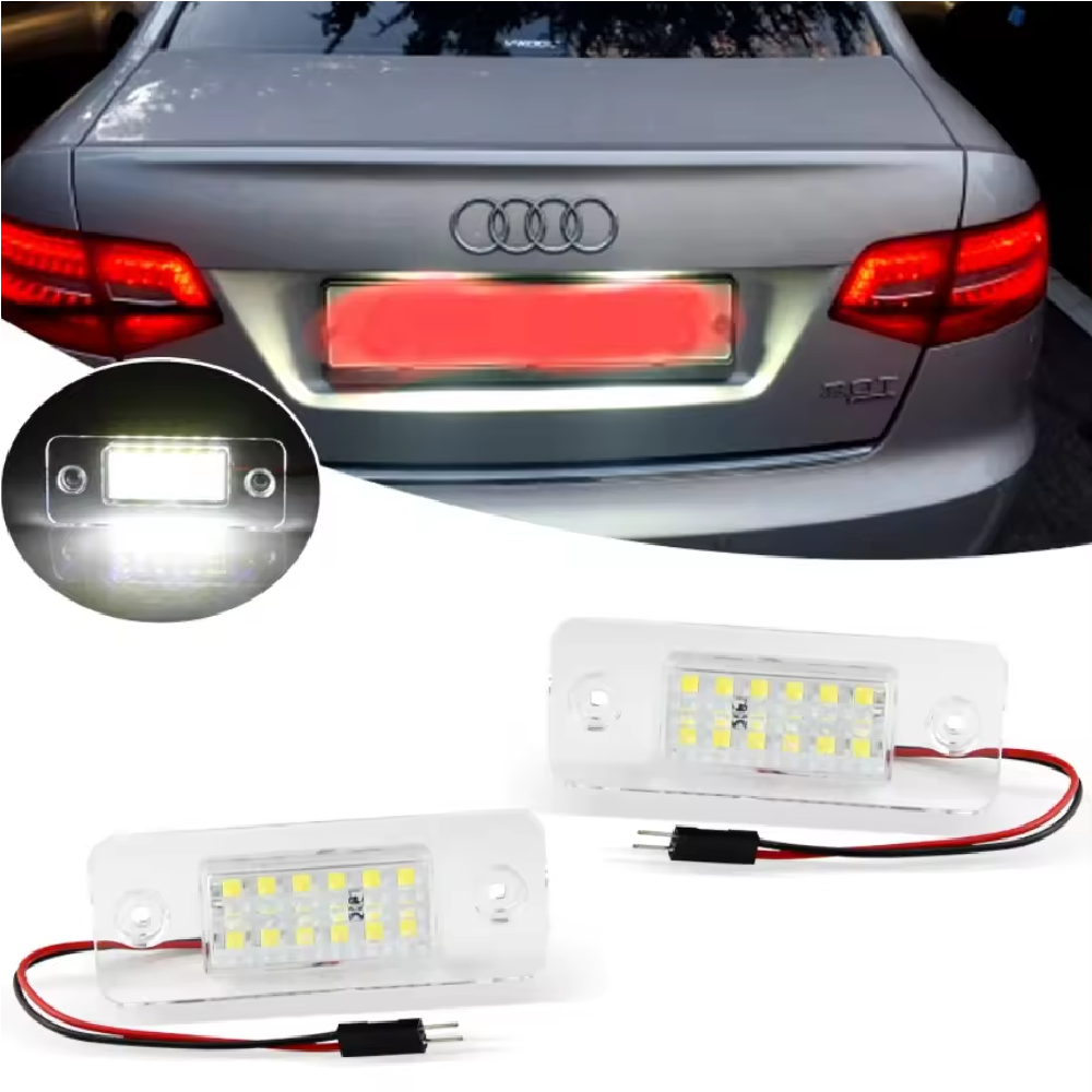 Set 2x led numar inmatriculare Audi A8 D3 LEDUL.ro