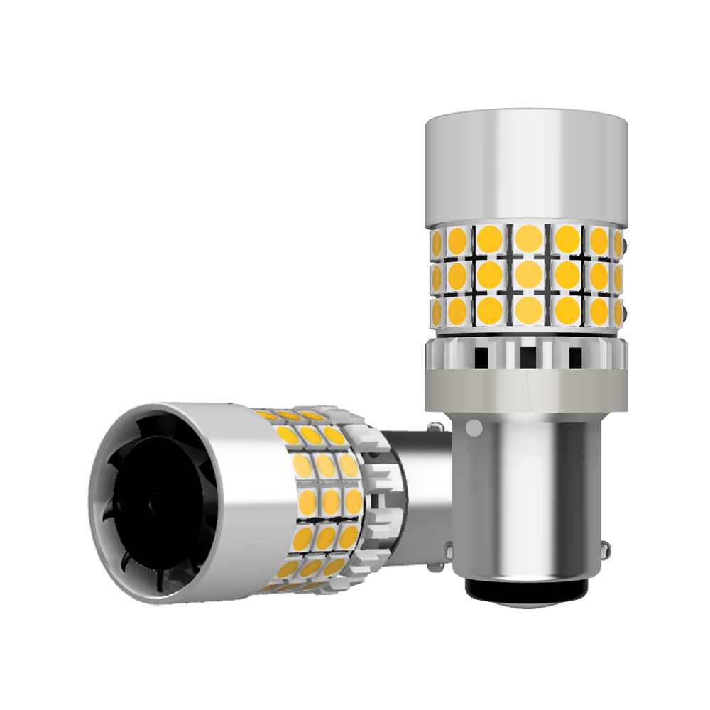 Set 2 x bec LED P21/5W BAY15D LUSMAR™ 7000 lm  - fara eroare LEDUL.ro
