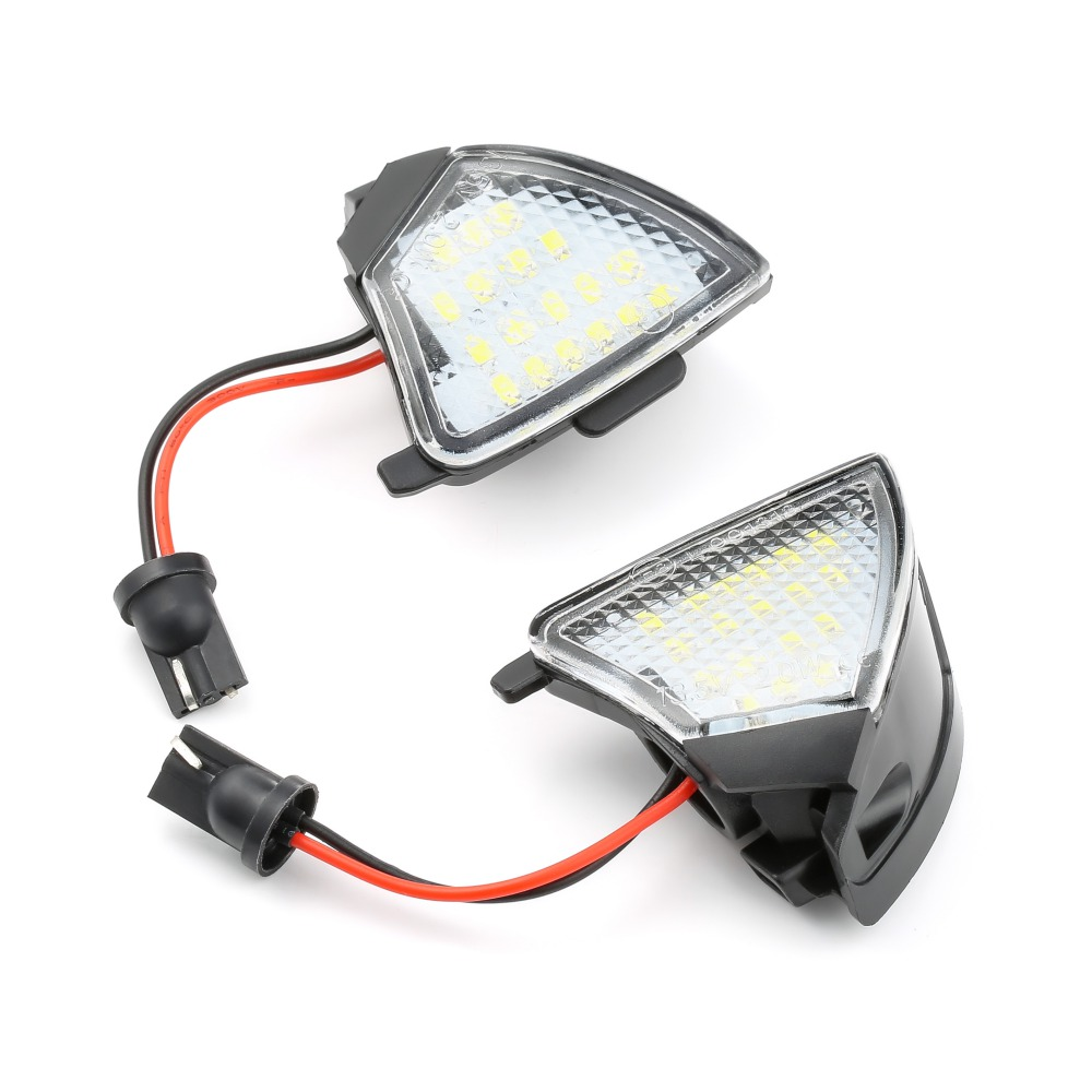 Set 2 x led puddle light Volkswagen Passat B6 Golf 5 Jetta Eos lumini oglinzi LEDUL.ro