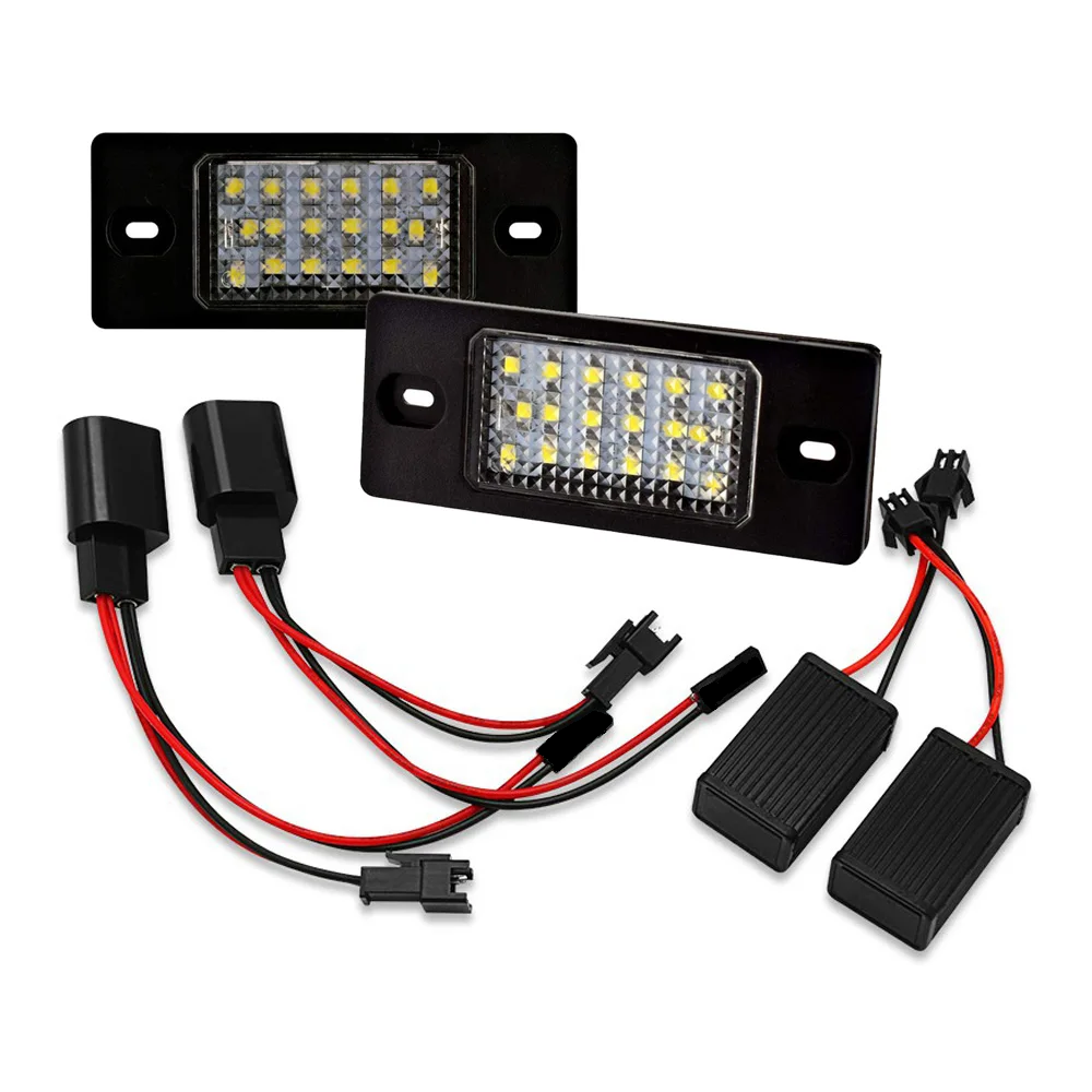 Set 2x led numar inmatriculare Volkswagen Touareg Tiguan Golf Porsche LEDUL.ro