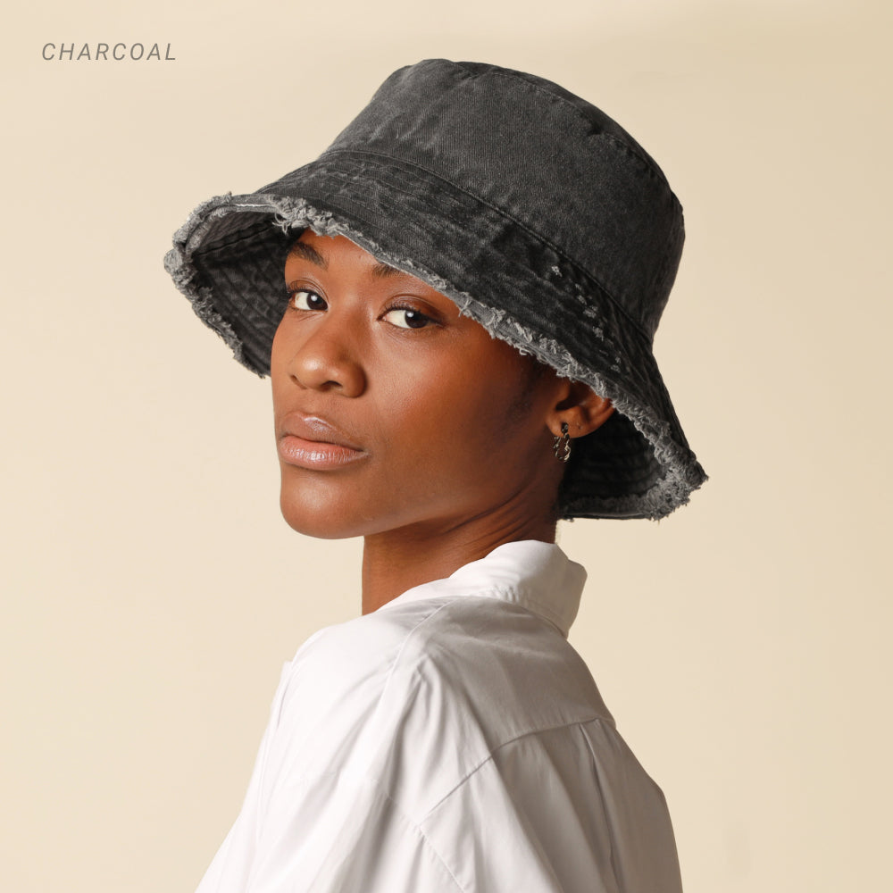 Frayed Bucket Hat - Cart2u.ro
