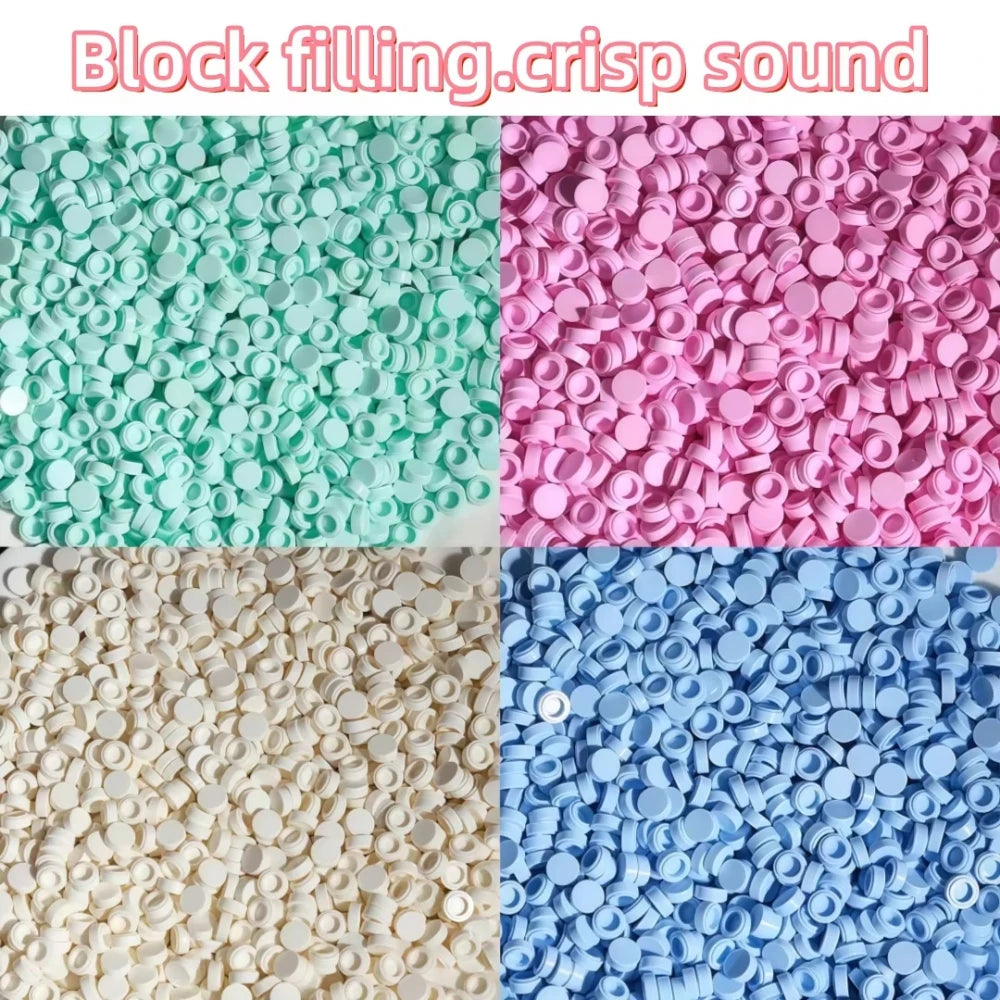 Crunchy Soap Ball Squishy Soap Stress Relief Fidget Toy Crunchy Squeeze Toys Blocks Filled ASMR Anti Stress Sensory Toys for Adu