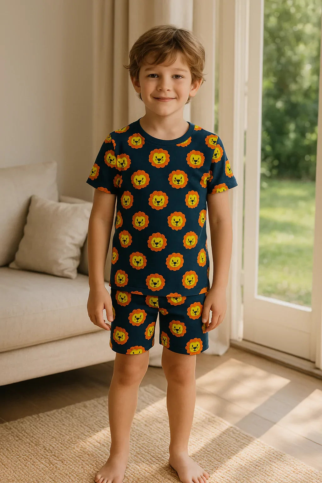 Pijama Copii Lions Bumbac Sofiaman.ro