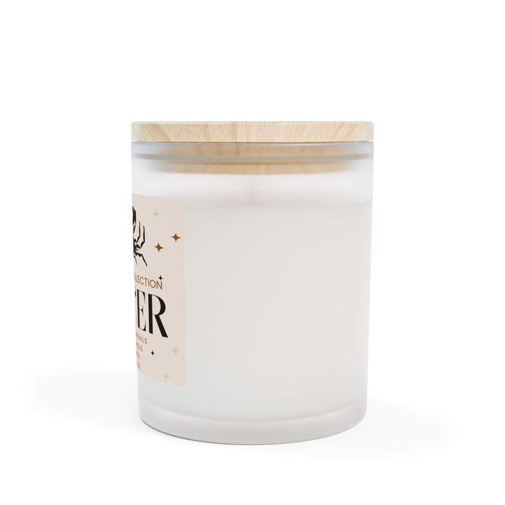 Cancer Sea Minerals Zodiac Candle - 11oz Frosted Glass Aromatherapy - Cart2u.ro