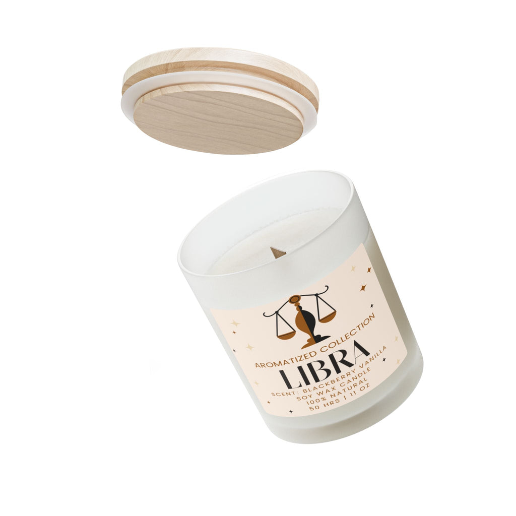 Libra Blackberry Vanilla Aromatherapy Candle, Natural Soy Wax, Home - Cart2u.ro