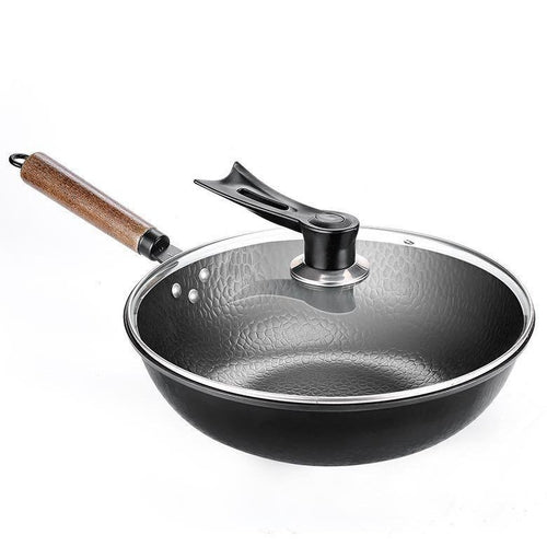 Iron Pan Traditional Iron Wok Handmade - Cart2u.ro