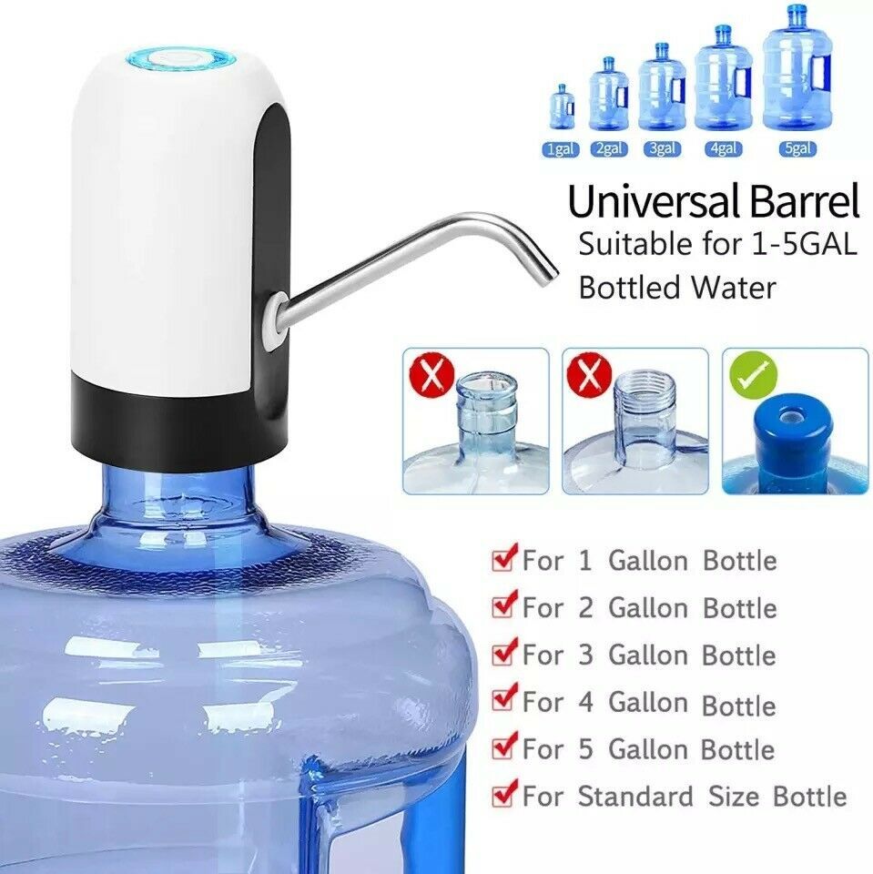 Water Bottle Electric Automatic Universal Dispenser 5 Gallon USB USB - Cart2u.ro