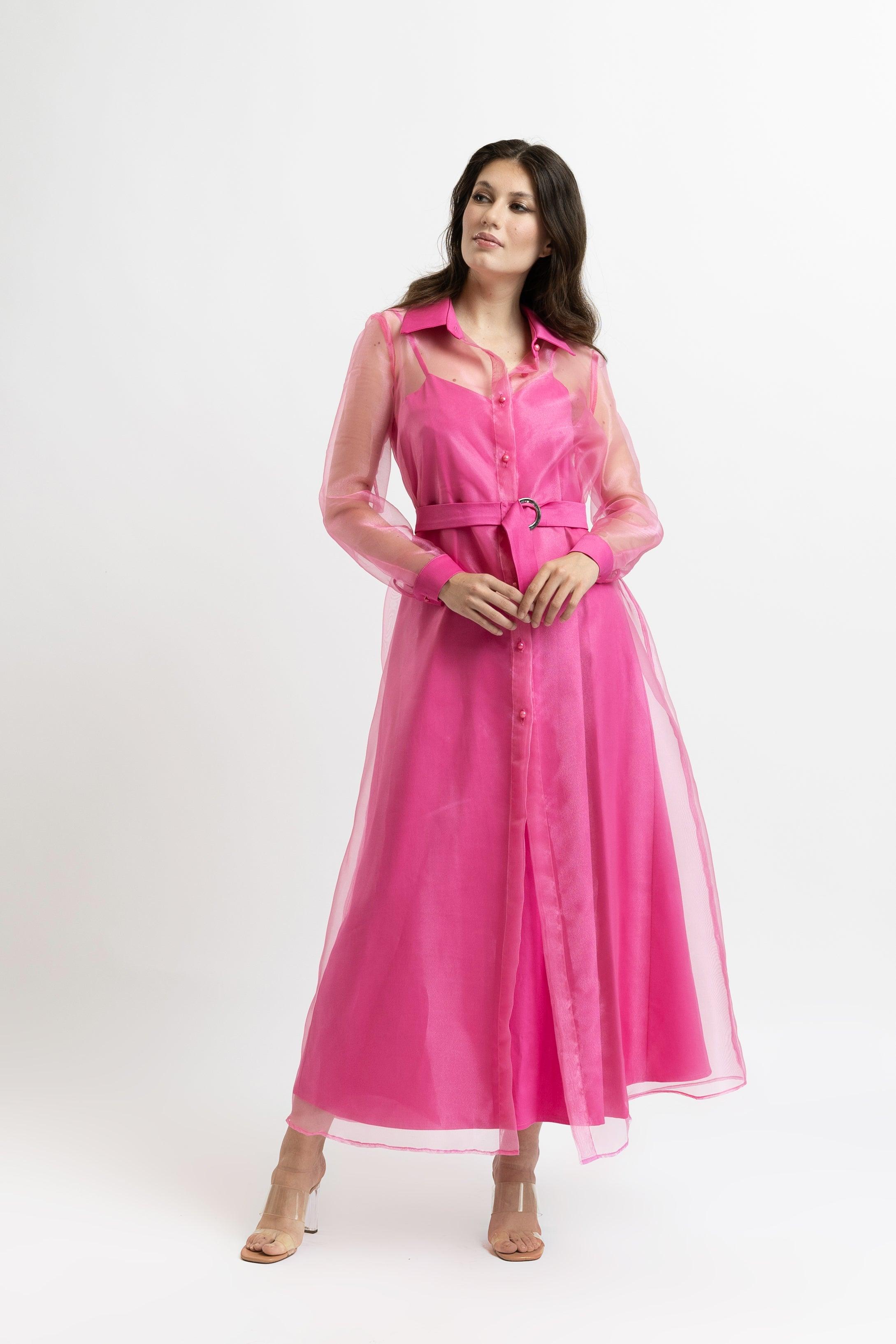 Set Jacheta din Organza + Rochie din Bumbac Sissel