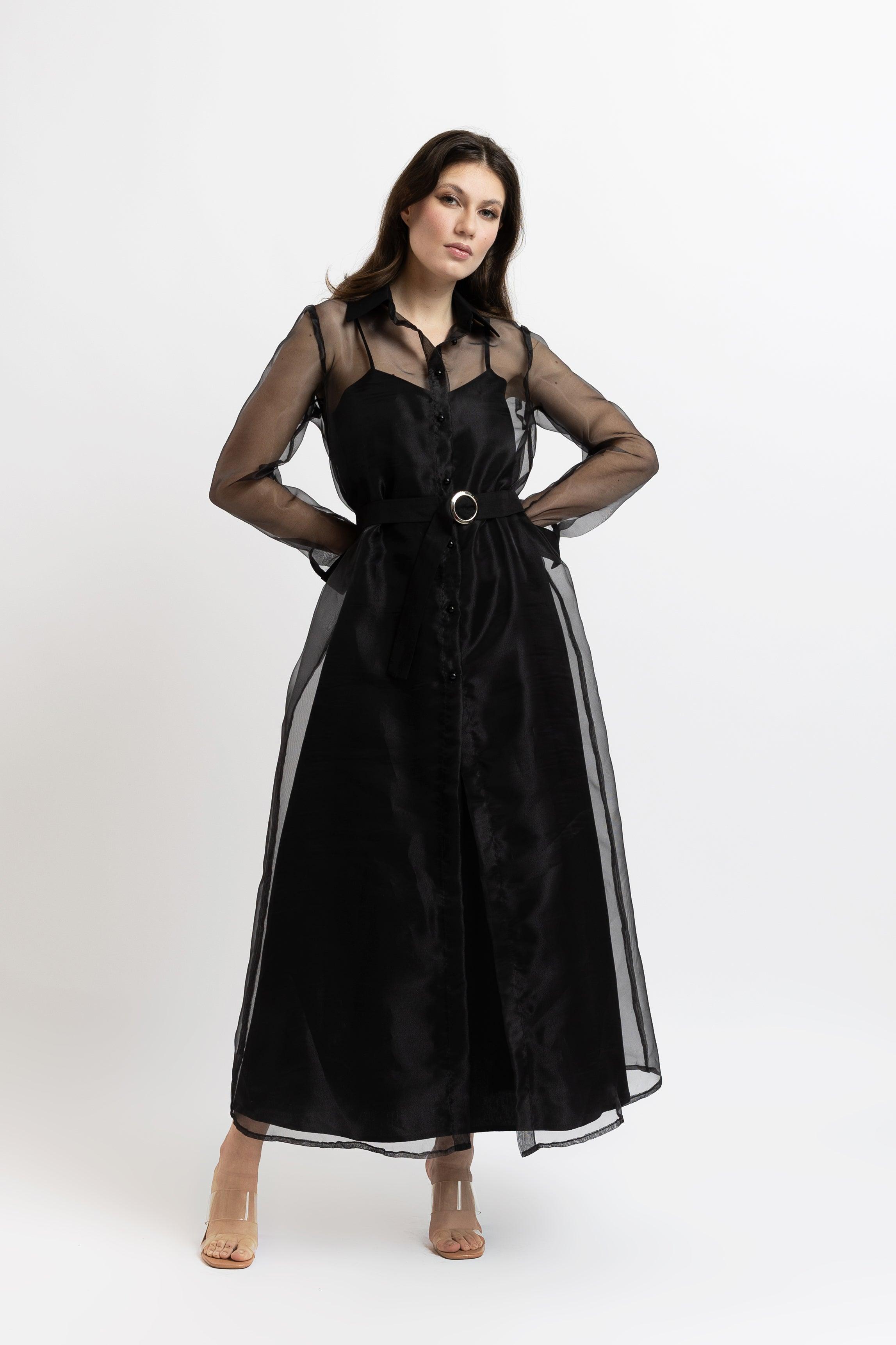 Set Jacheta din Organza + Rochie din Bumbac Sissel