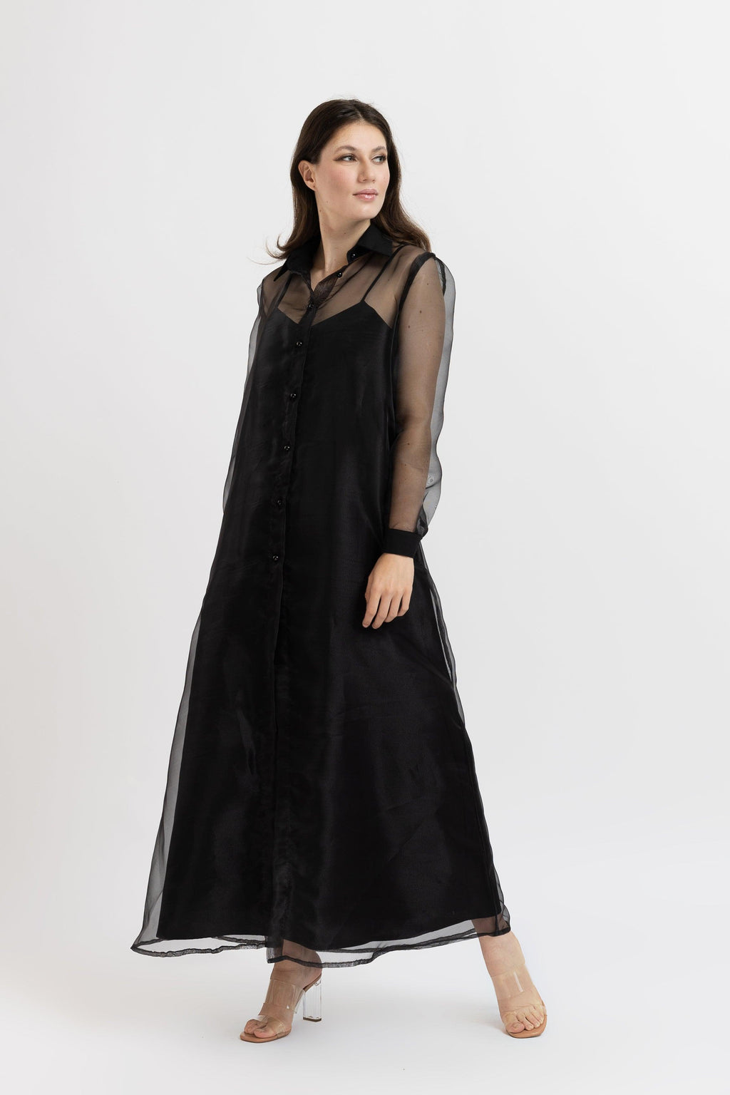 Set Jacheta din Organza + Rochie din Bumbac Sissel