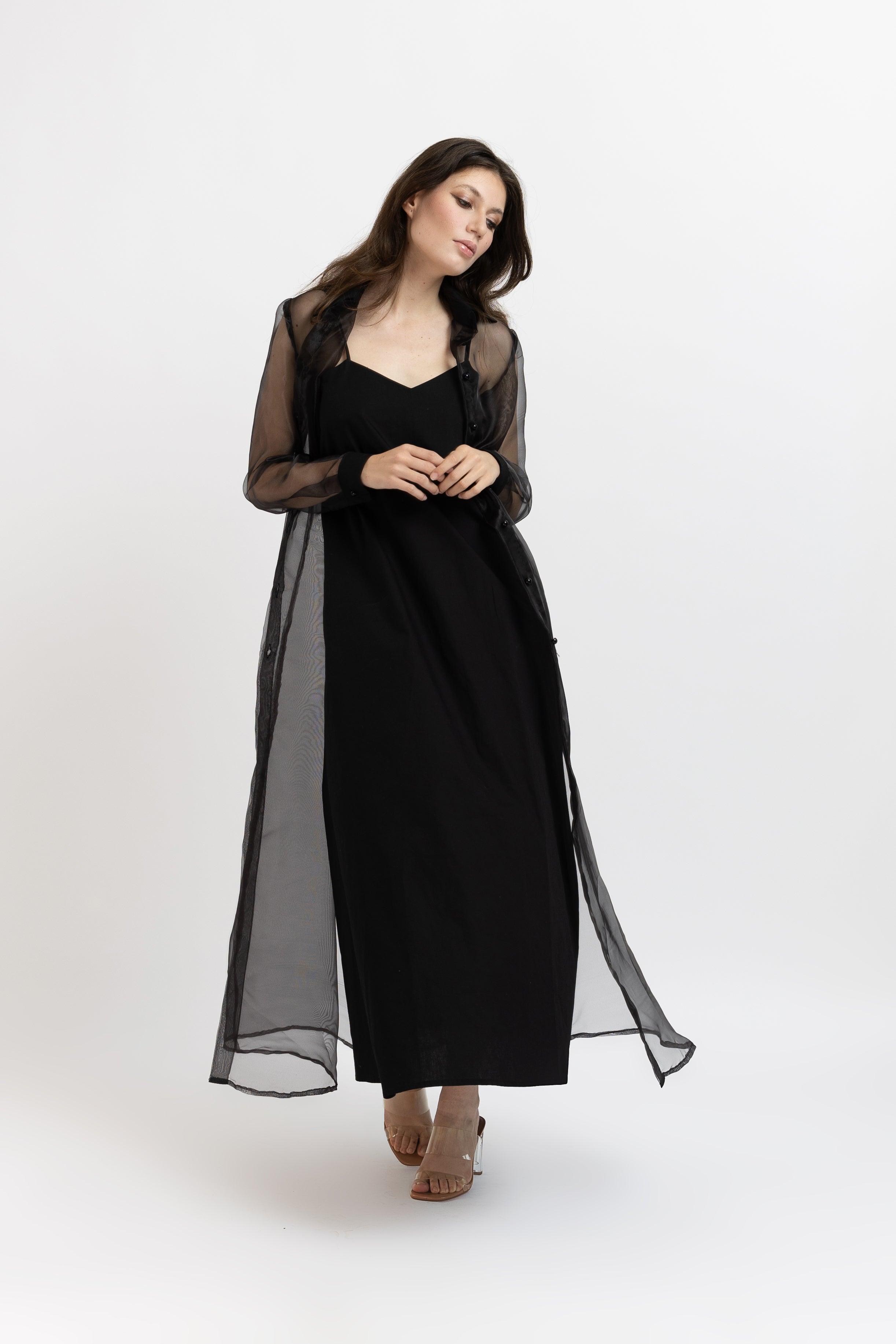 Set Jacheta din Organza + Rochie din Bumbac Sissel