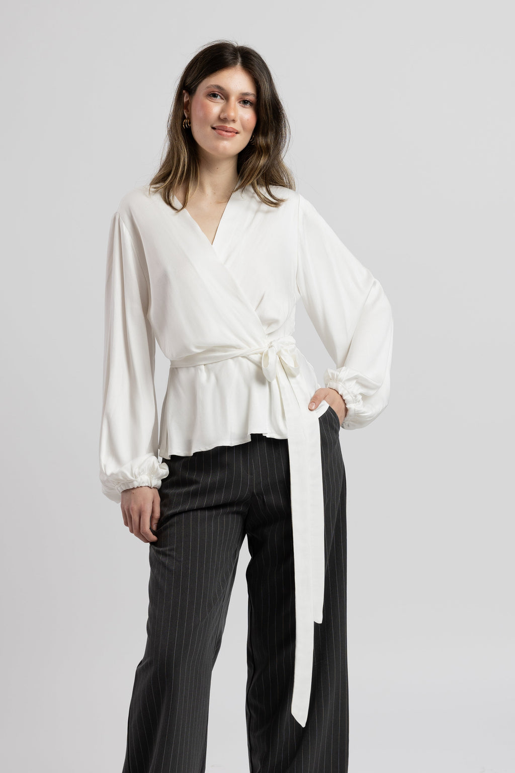 Bluză Soft Wrap Sissel
