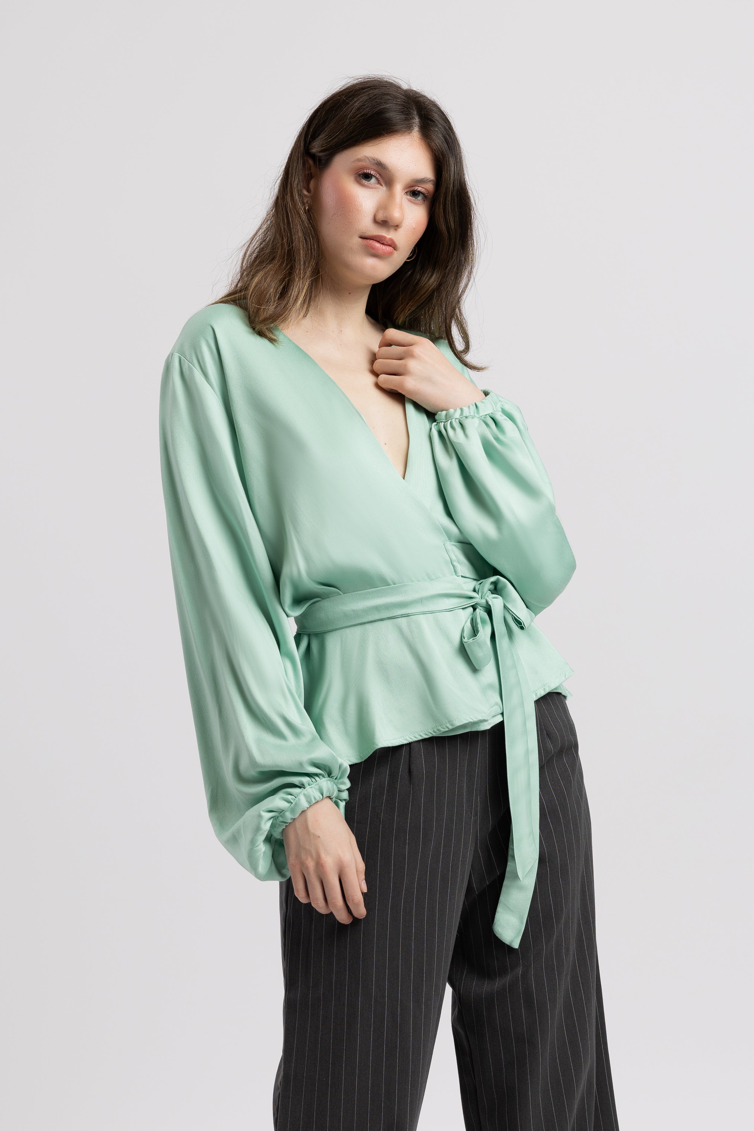 Bluză Soft Wrap Sissel