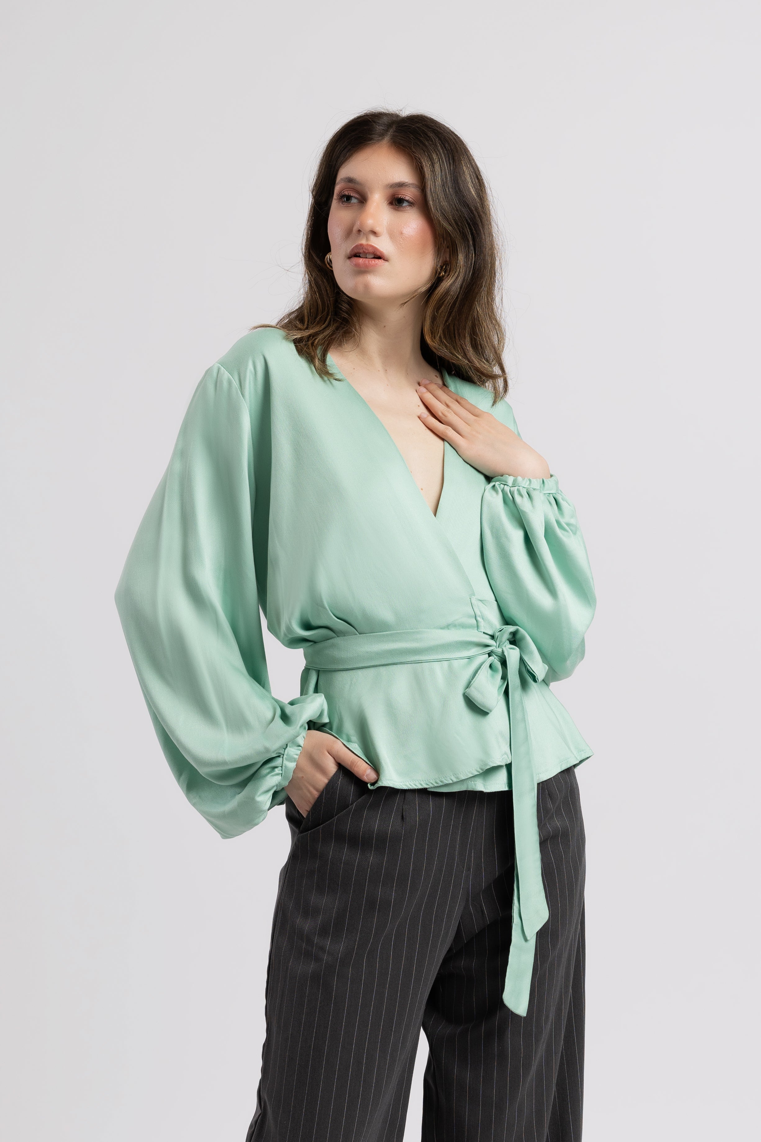 Bluză Soft Wrap Sissel