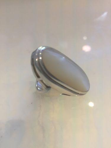 Silver Mother Of Pearl Ring (Oval) - Cart2u.ro