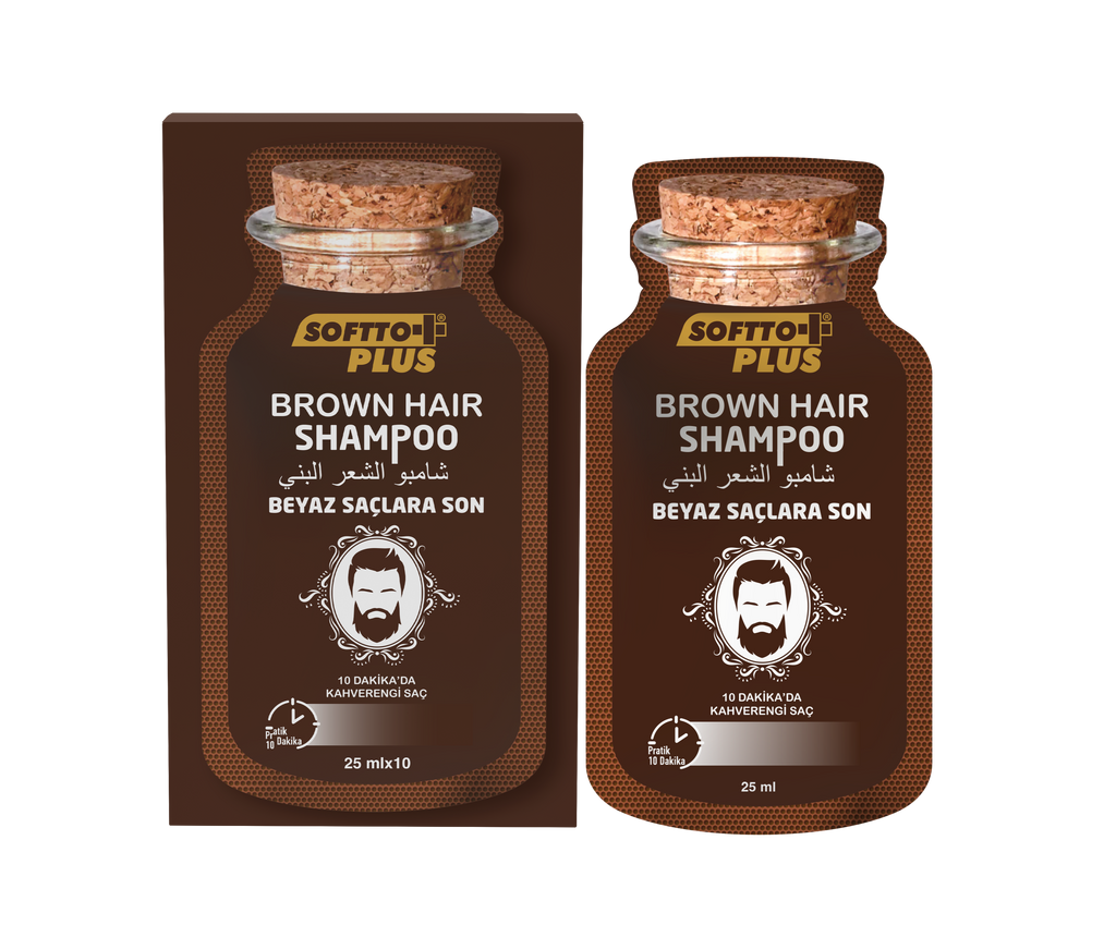 Șampon Colorant Castaniu Închis - 10x25ml CRABLAND