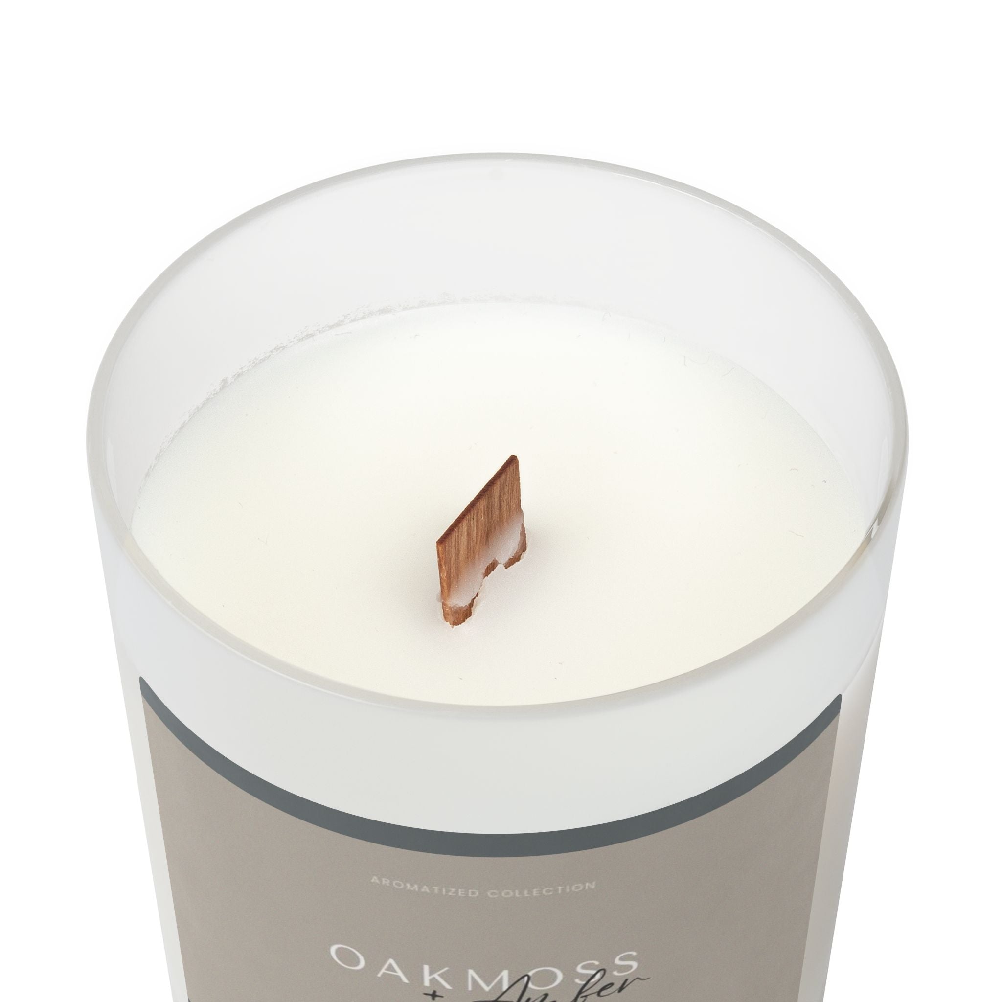 Oakmoss & Amber Scented Candle, 11oz Frosted Glass || Zodiac Decor, - Cart2u.ro