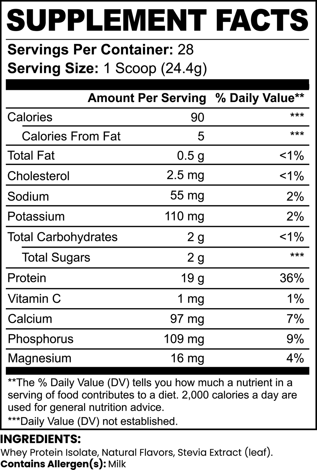 Pure3 100% Whey Protein Isolate (Vanilla) - Cart2u.ro