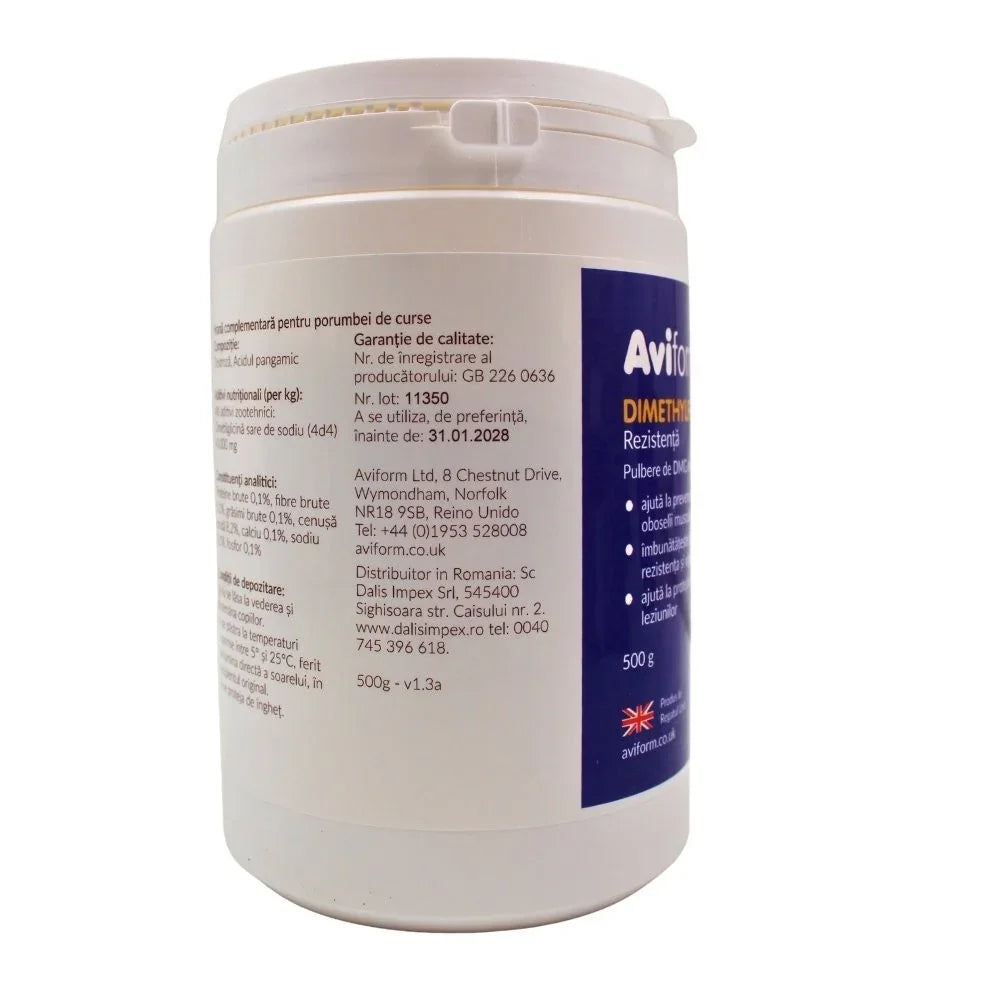 Aviform Dimethylform DMG supliment pentru stres și rezistență porumbei 500 g DalisPet