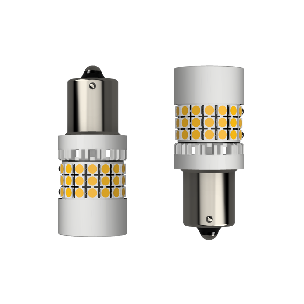 Set 2 x bec LED BA15S P21W LUSMAR™ 7000 lm Canbus - fara eroare LEDUL.ro