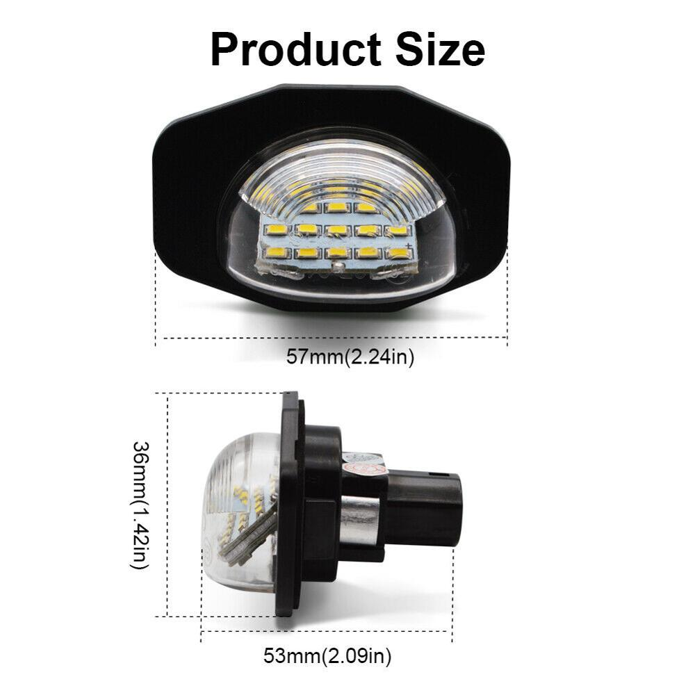 Set 2x led numar inmatriculare Toyota Auris Corolla LEDUL.ro